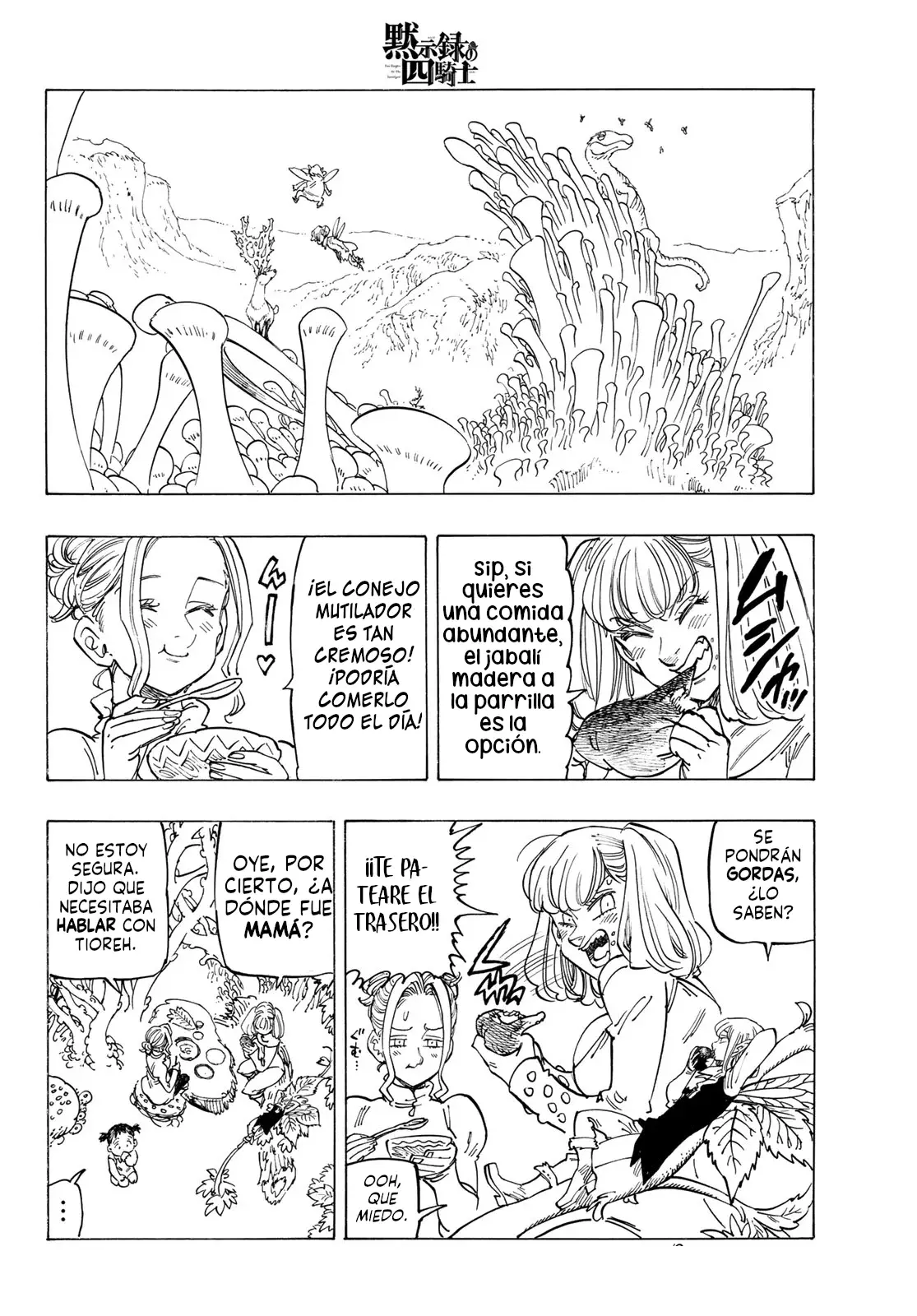 Mokushiroku no Yonkishi Capitulo 142: Un triste malentendido página 3