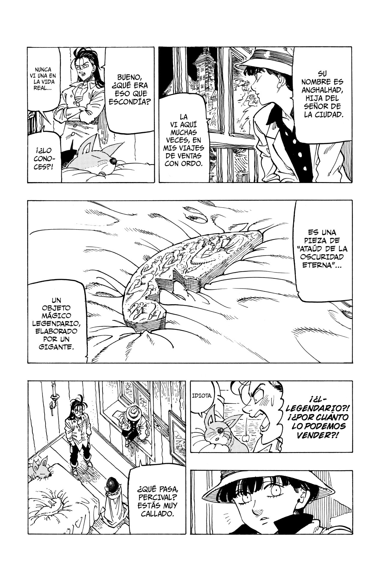 Mokushiroku no Yonkishi Capitulo 15: Anghalhad y su sueño página 15