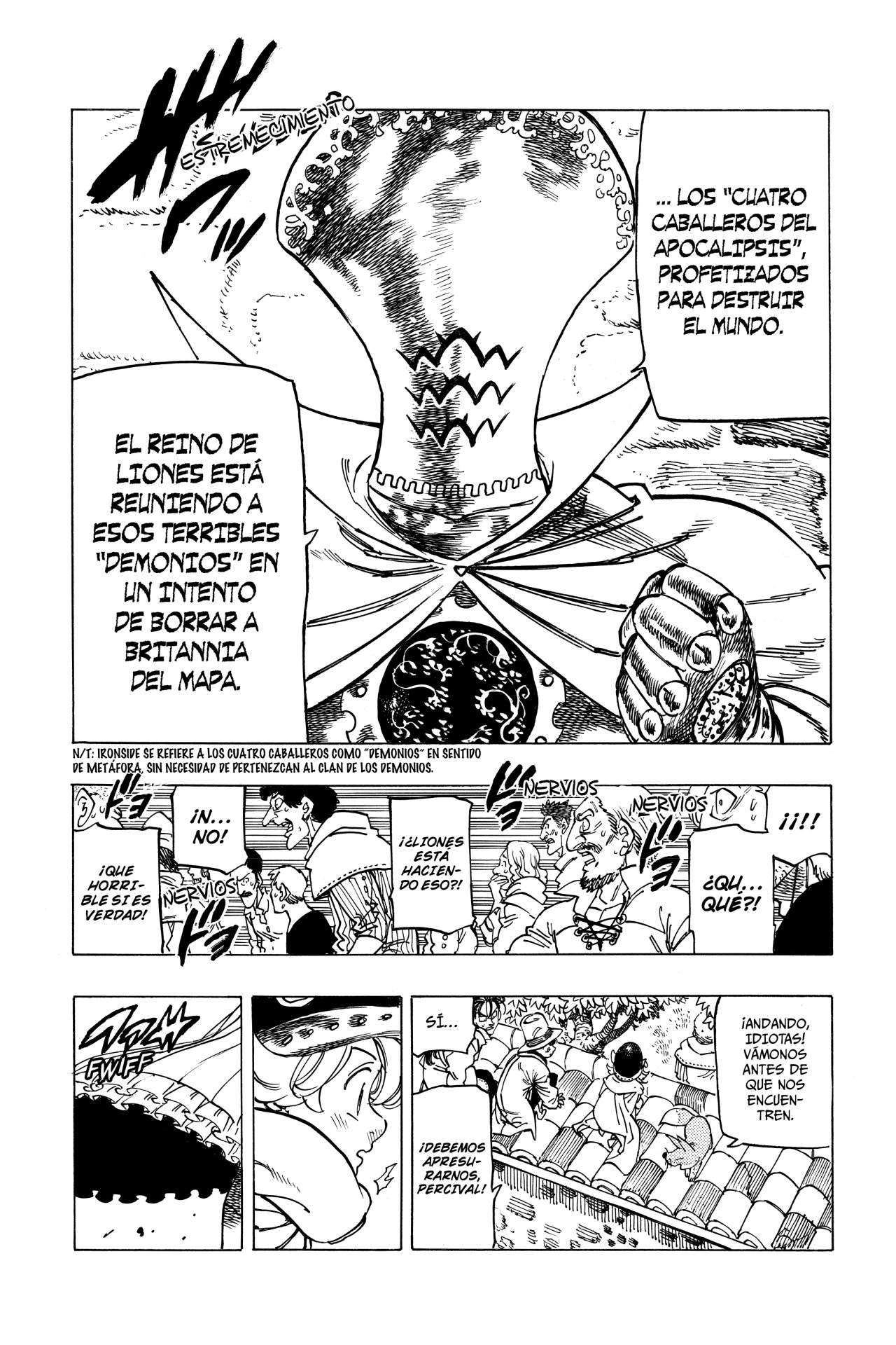 Mokushiroku no Yonkishi Capitulo 16: Sistana de estremece página 7