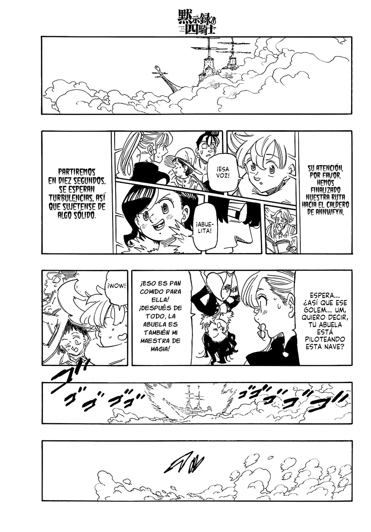 Mokushiroku no Yonkishi Capitulo 160: De camino a Annwfyn página 14