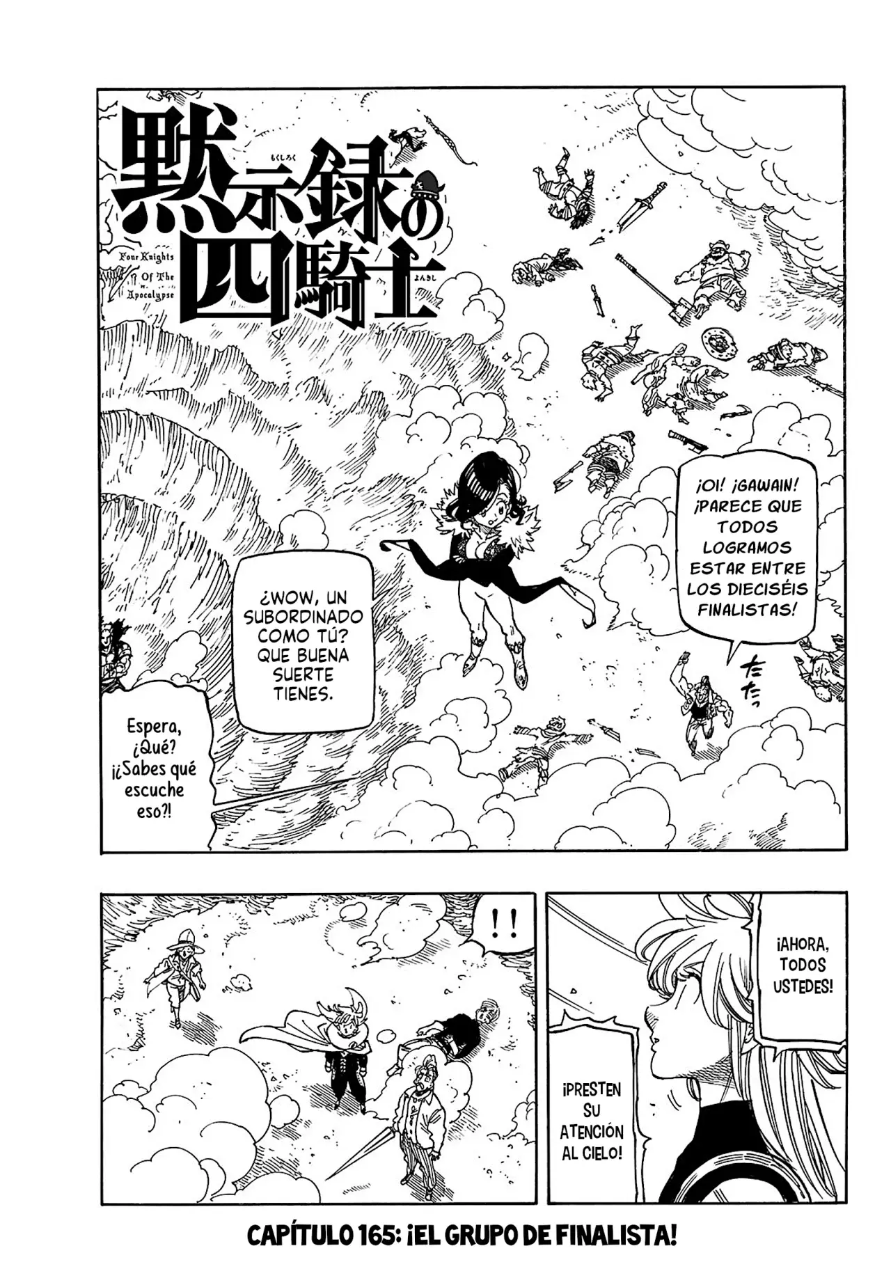 Mokushiroku no Yonkishi Capitulo 165: ¡El grupo de finalistas! página 2