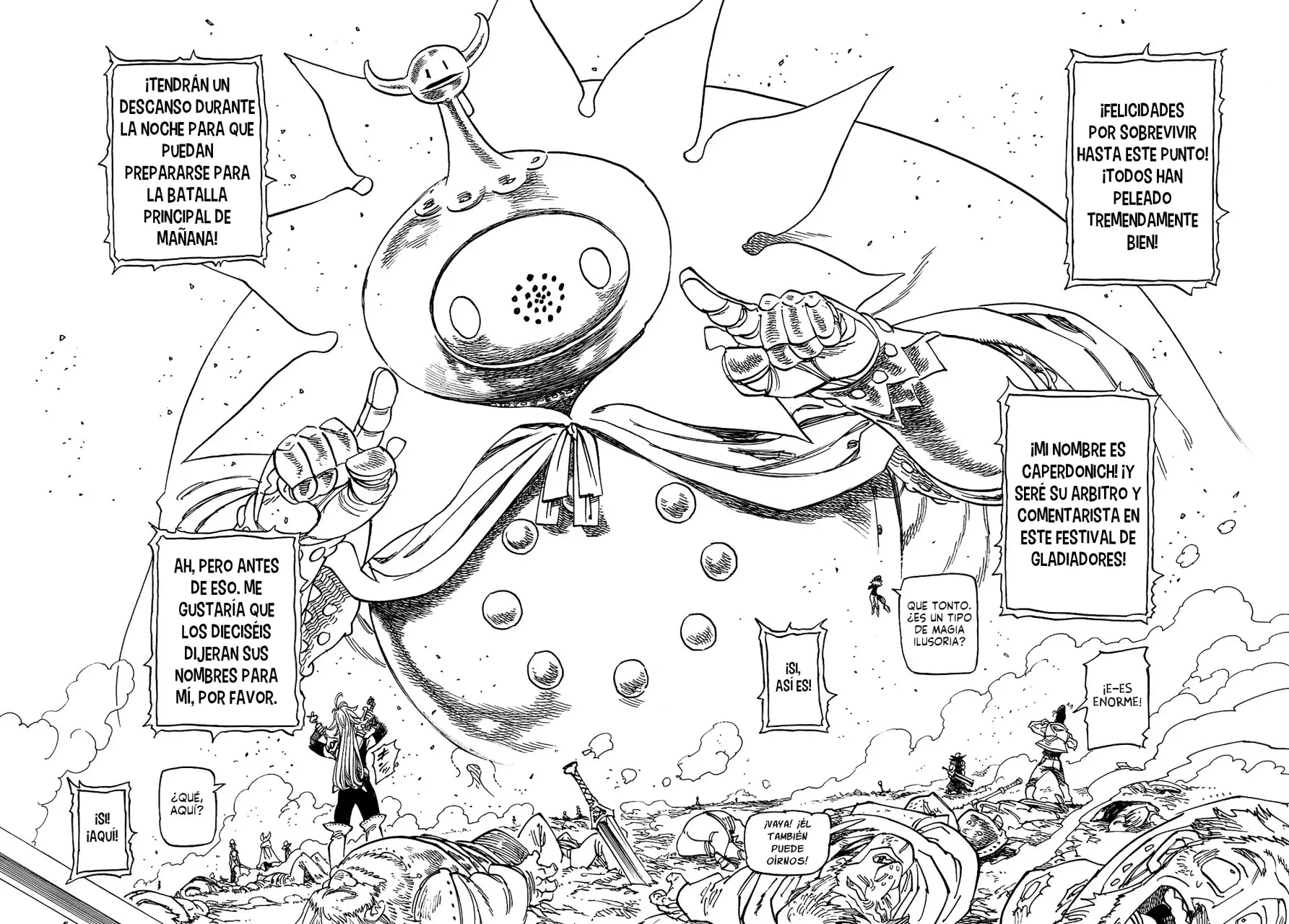 Mokushiroku no Yonkishi Capitulo 165: ¡El grupo de finalistas! página 3