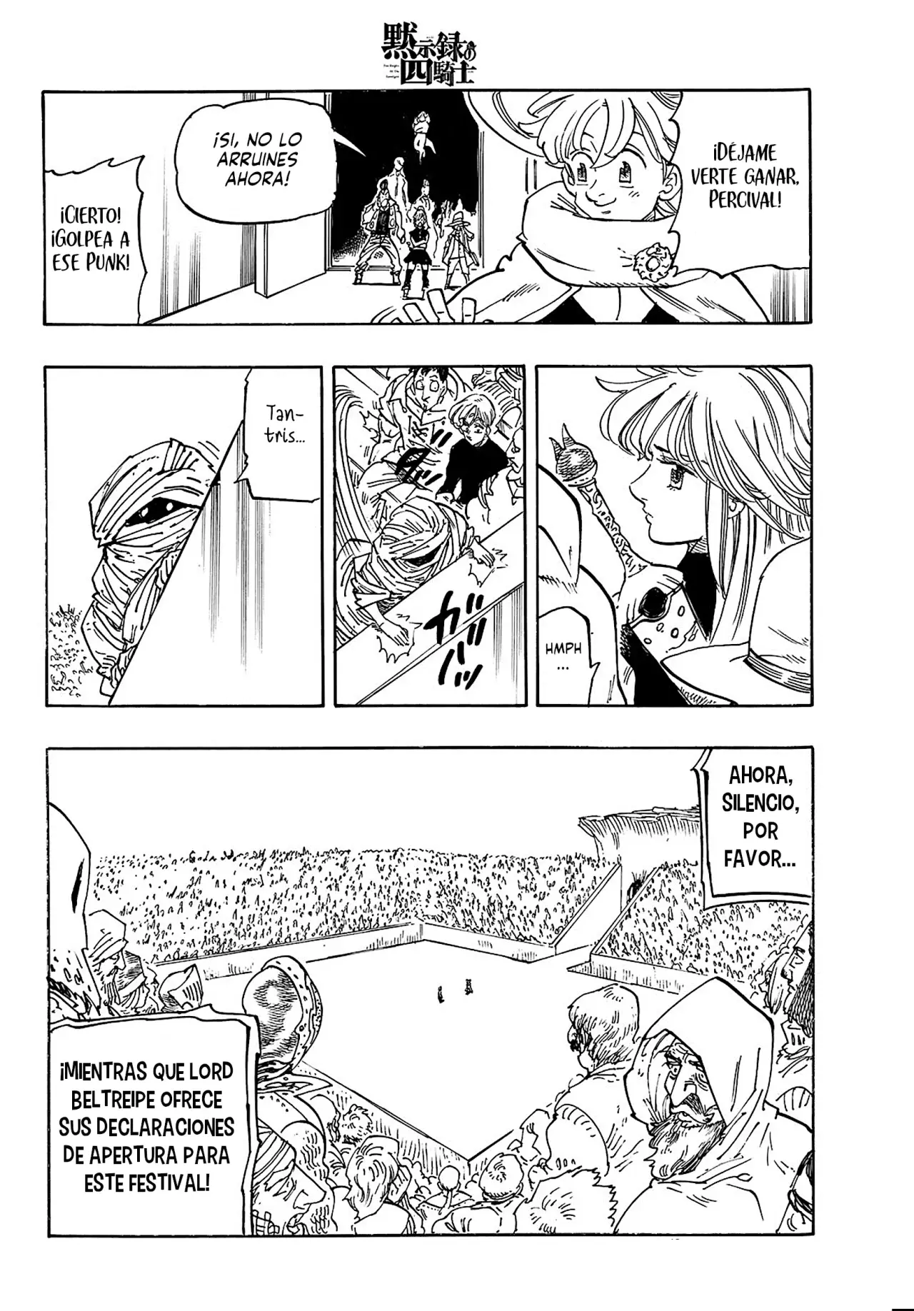 Mokushiroku no Yonkishi Capitulo 167: Percival Vs Gareth página 7