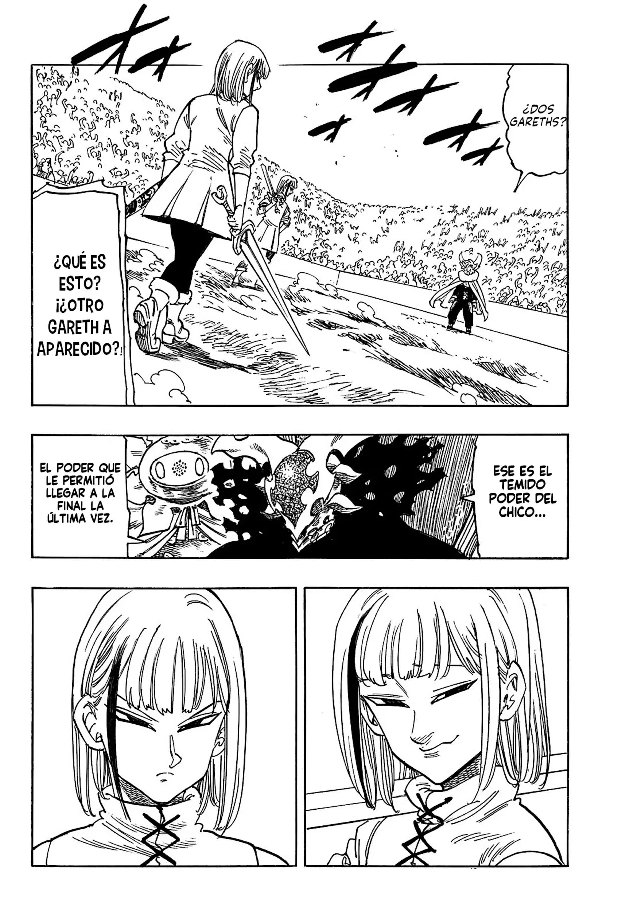 Mokushiroku no Yonkishi Capitulo 168: Los espadachines gemelos página 4