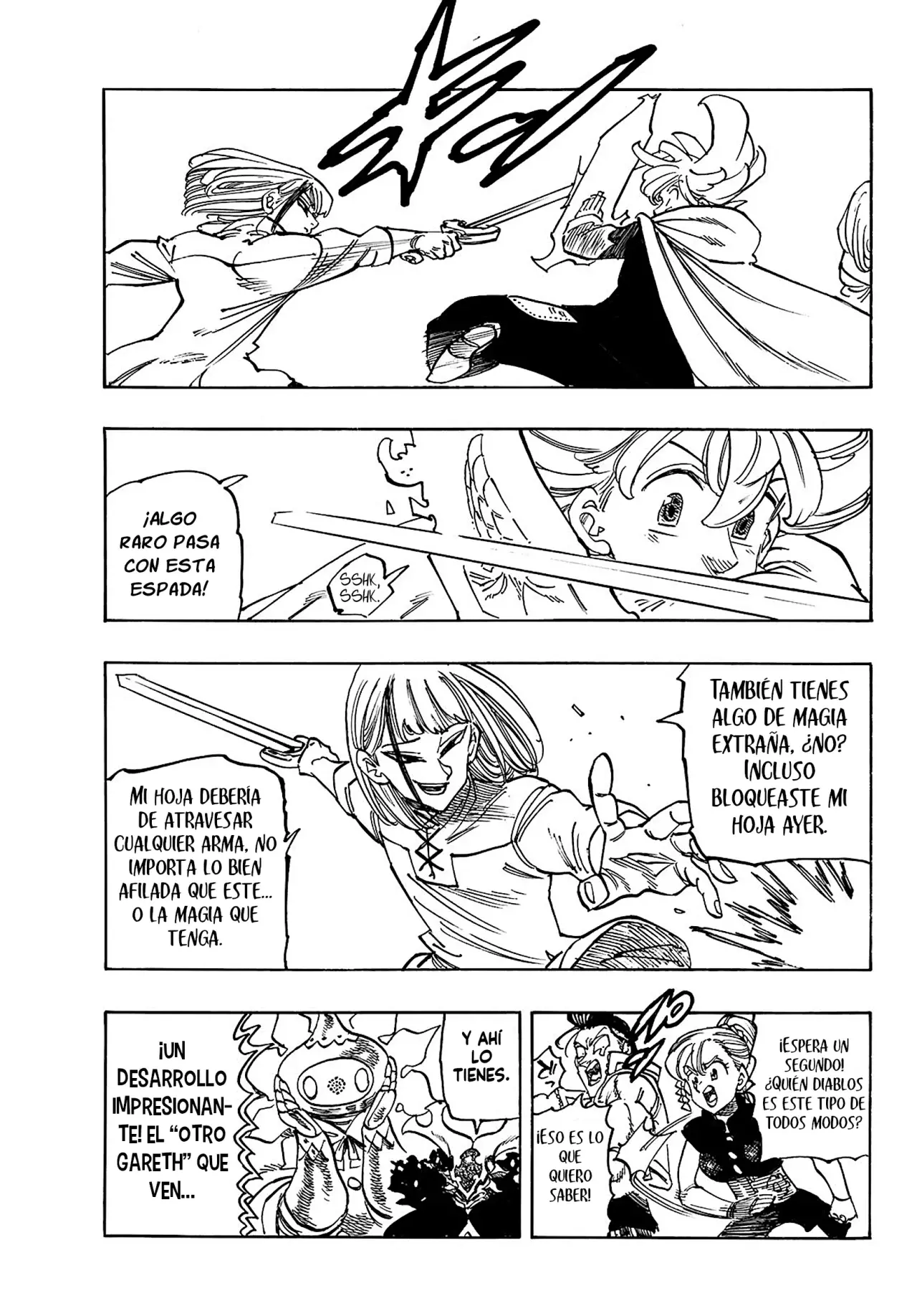 Mokushiroku no Yonkishi Capitulo 168: Los espadachines gemelos página 7