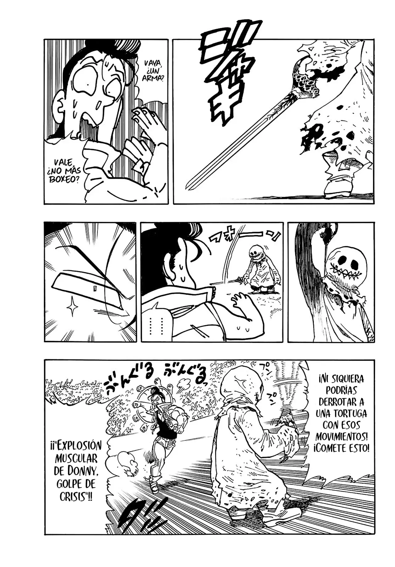 Mokushiroku no Yonkishi Capitulo 169: Donny Vs el saco misterioso página 12