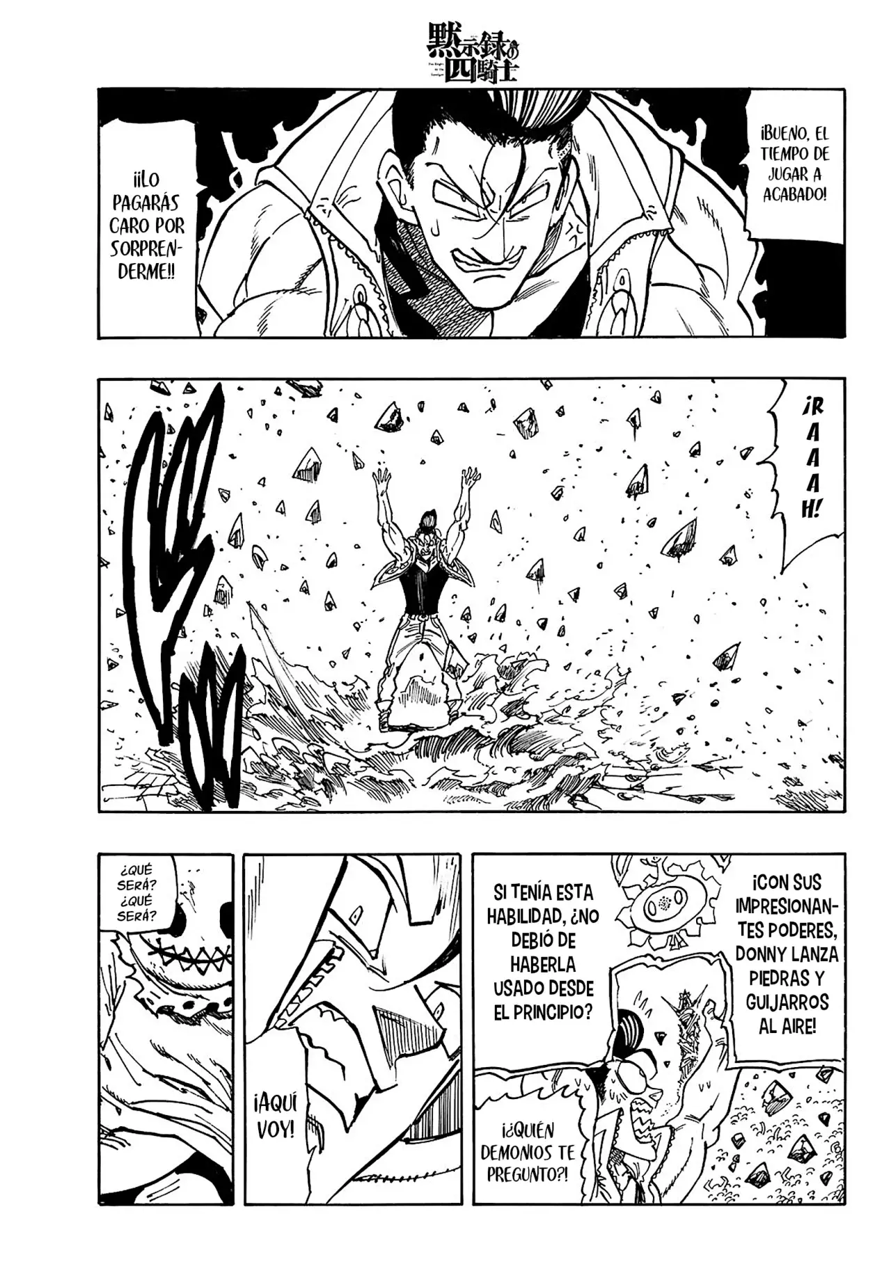 Mokushiroku no Yonkishi Capitulo 169: Donny Vs el saco misterioso página 14
