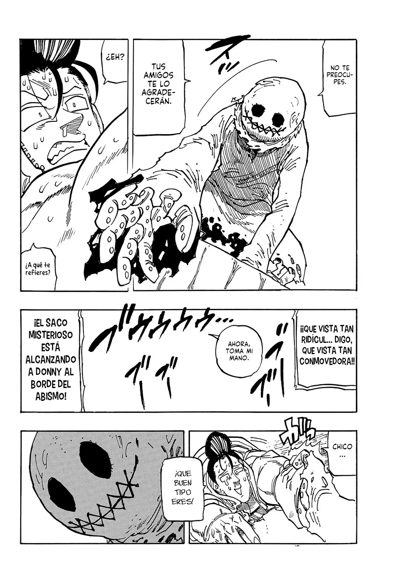 Mokushiroku no Yonkishi Capitulo 169: Donny Vs el saco misterioso página 19