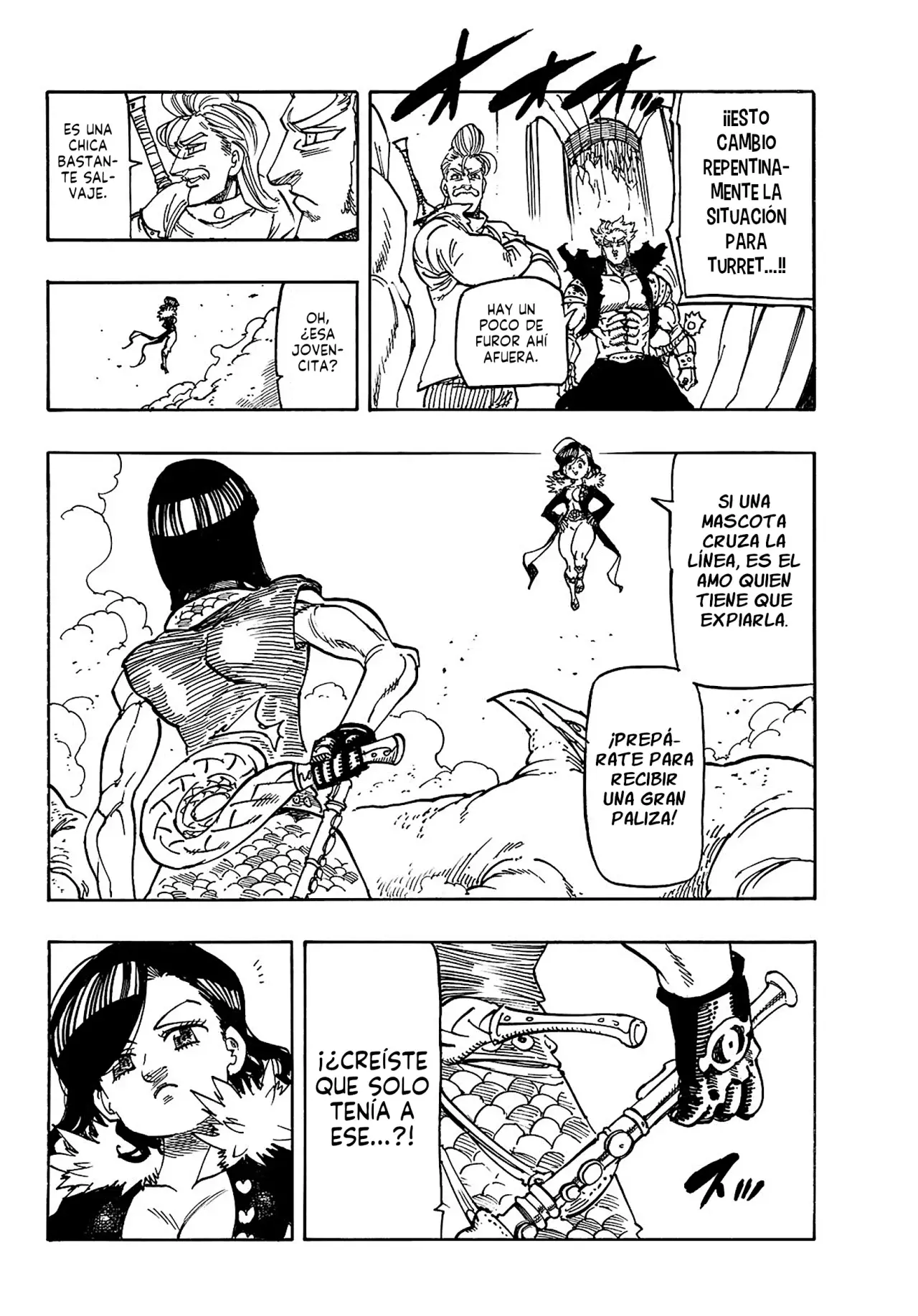Mokushiroku no Yonkishi Capitulo 174: Gawain Vs Turret página 19