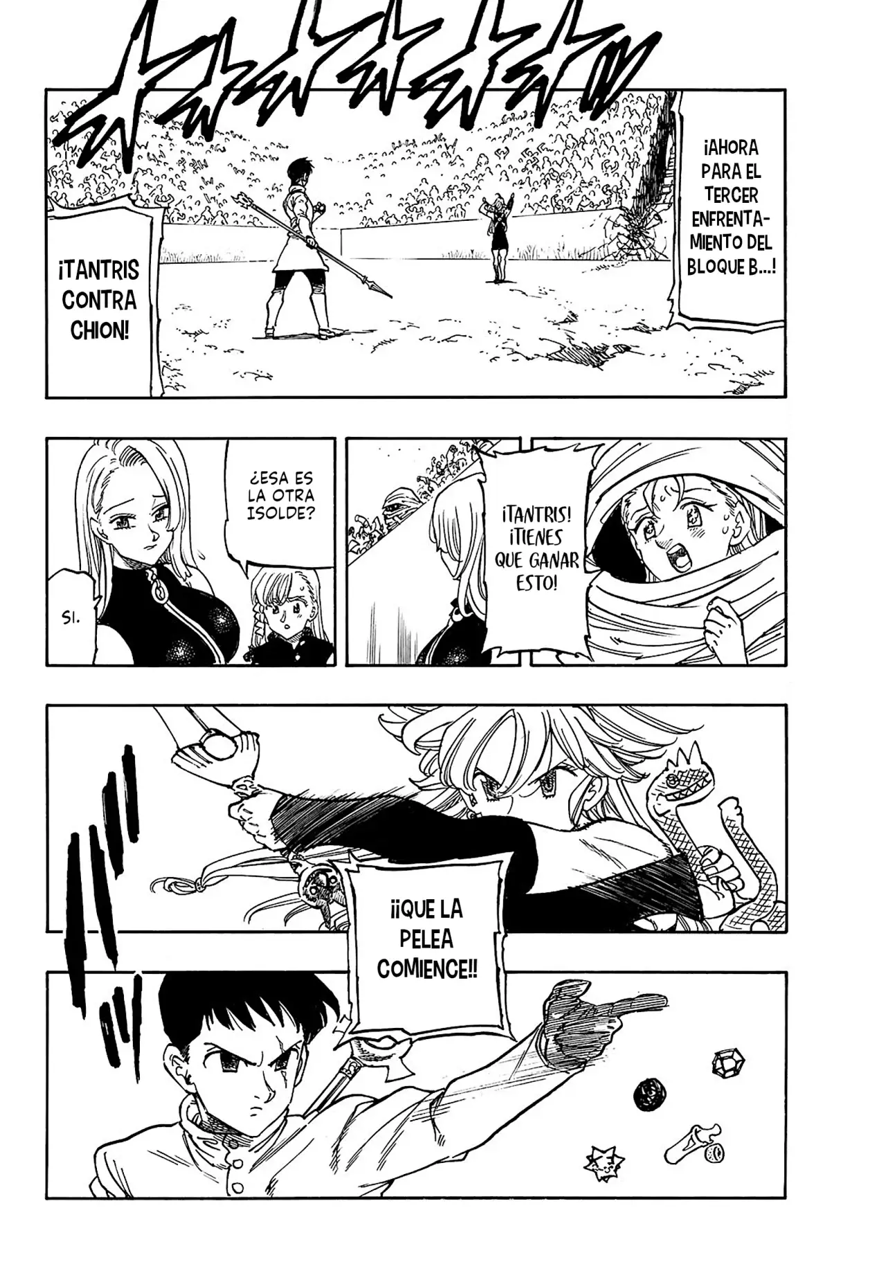 Mokushiroku no Yonkishi Capitulo 178: Capitulo 178: Tantris Vs Chion página 3