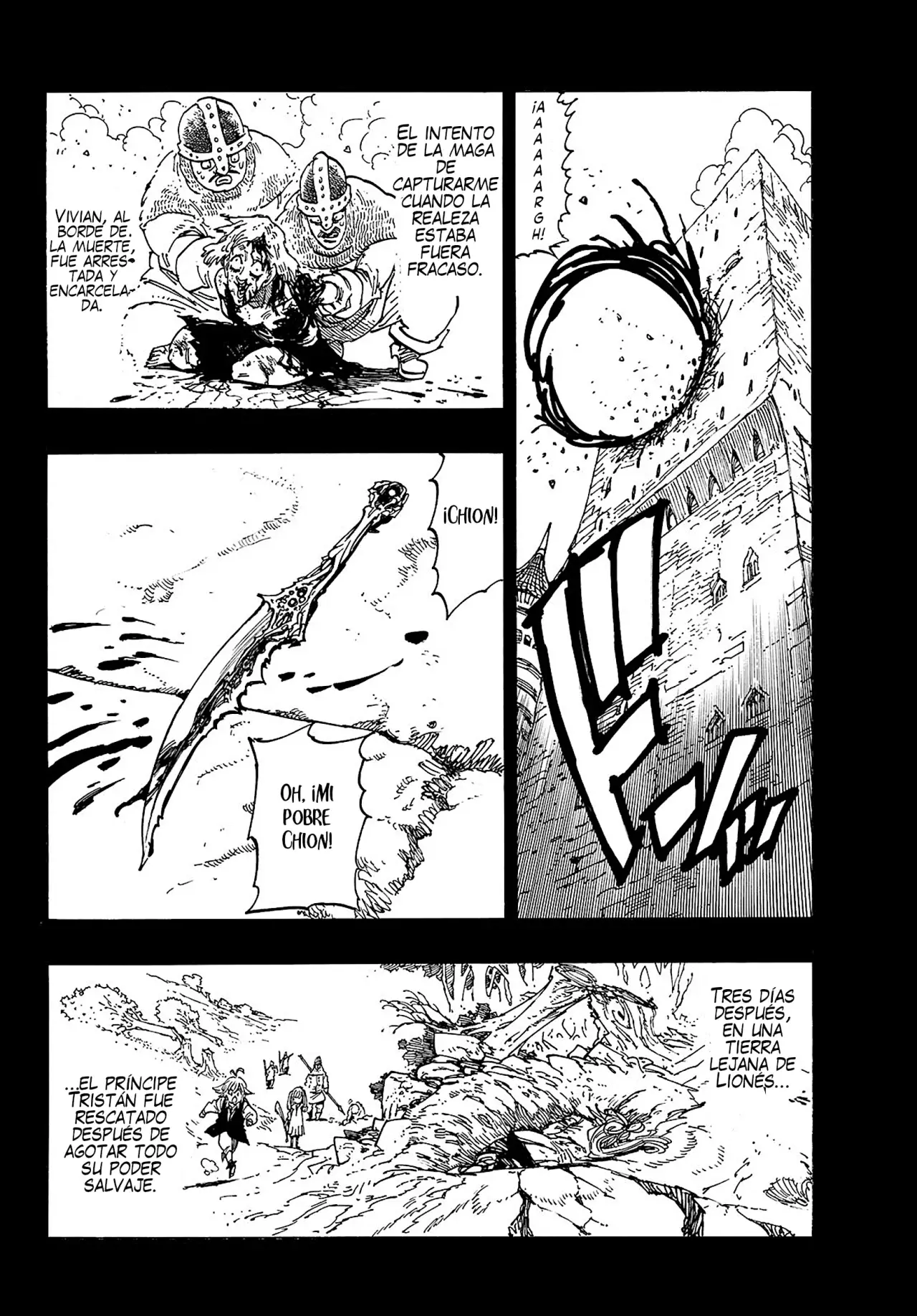 Mokushiroku no Yonkishi Capitulo 179: Tristán y Chion página 13