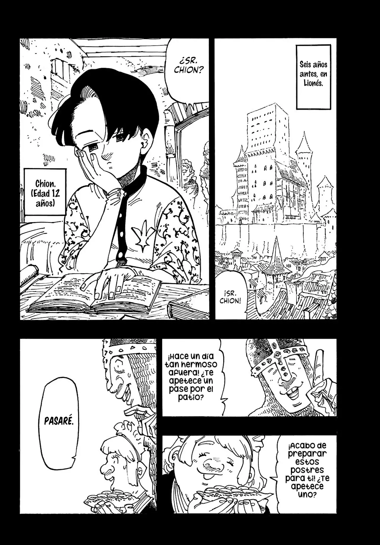Mokushiroku no Yonkishi Capitulo 179: Tristán y Chion página 5