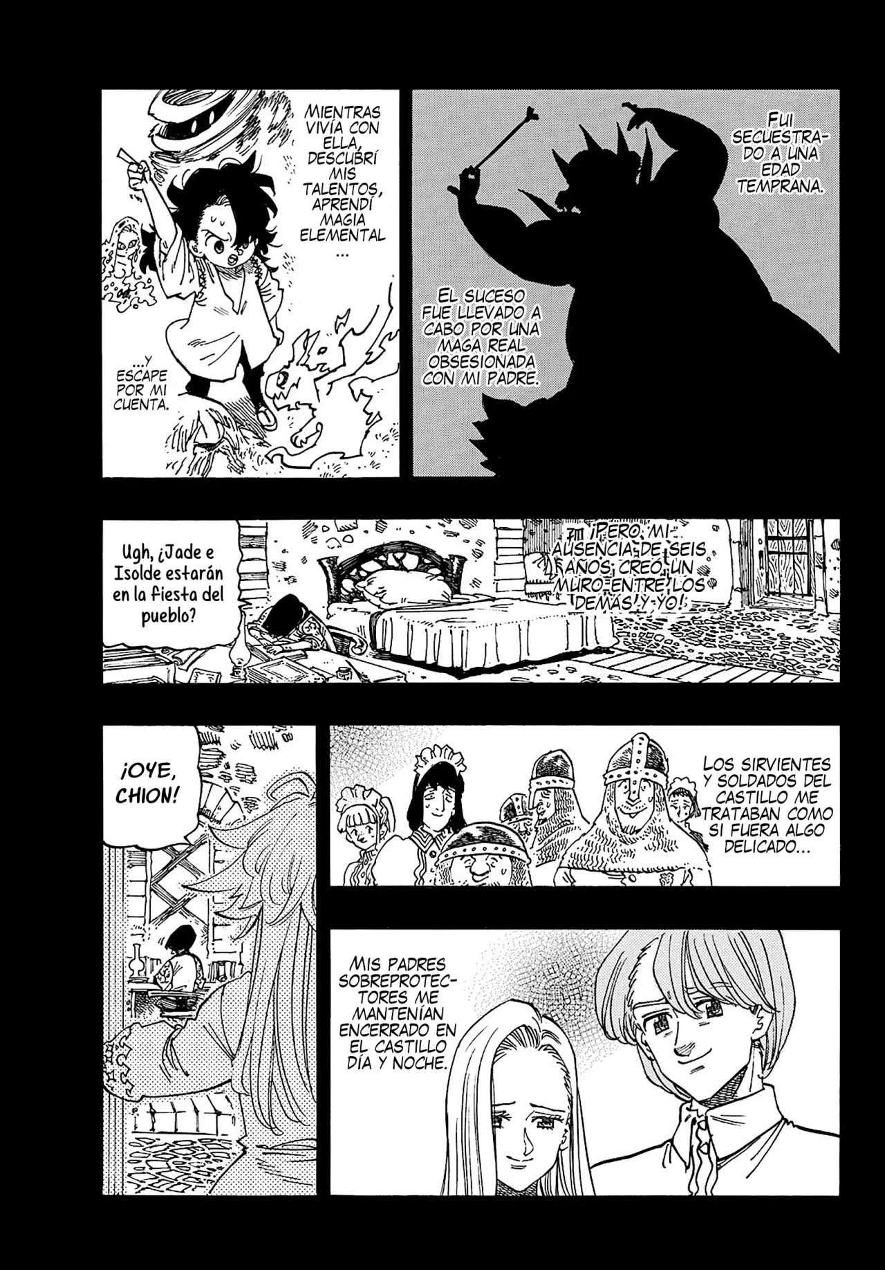 Mokushiroku no Yonkishi Capitulo 179: Tristán y Chion página 6