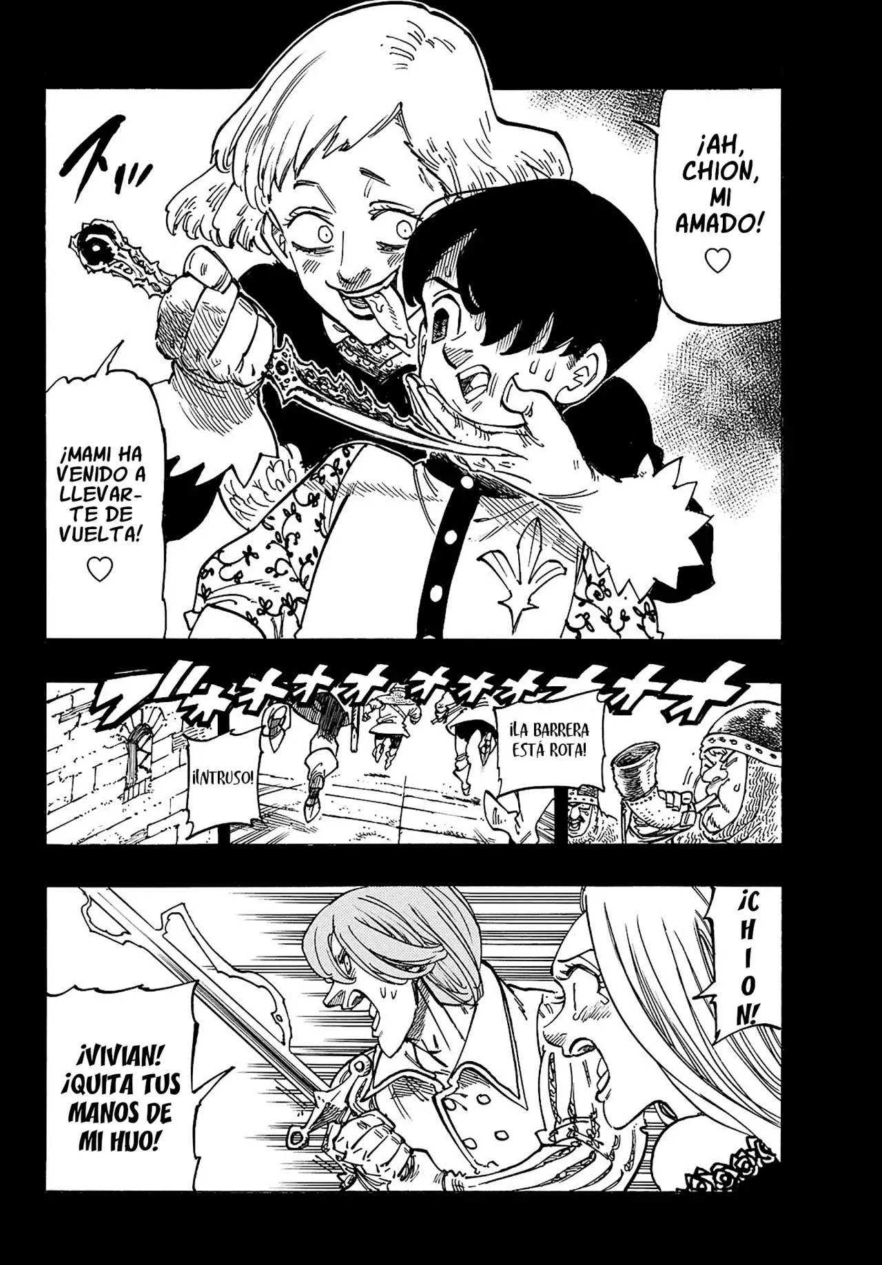 Mokushiroku no Yonkishi Capitulo 179: Tristán y Chion página 9