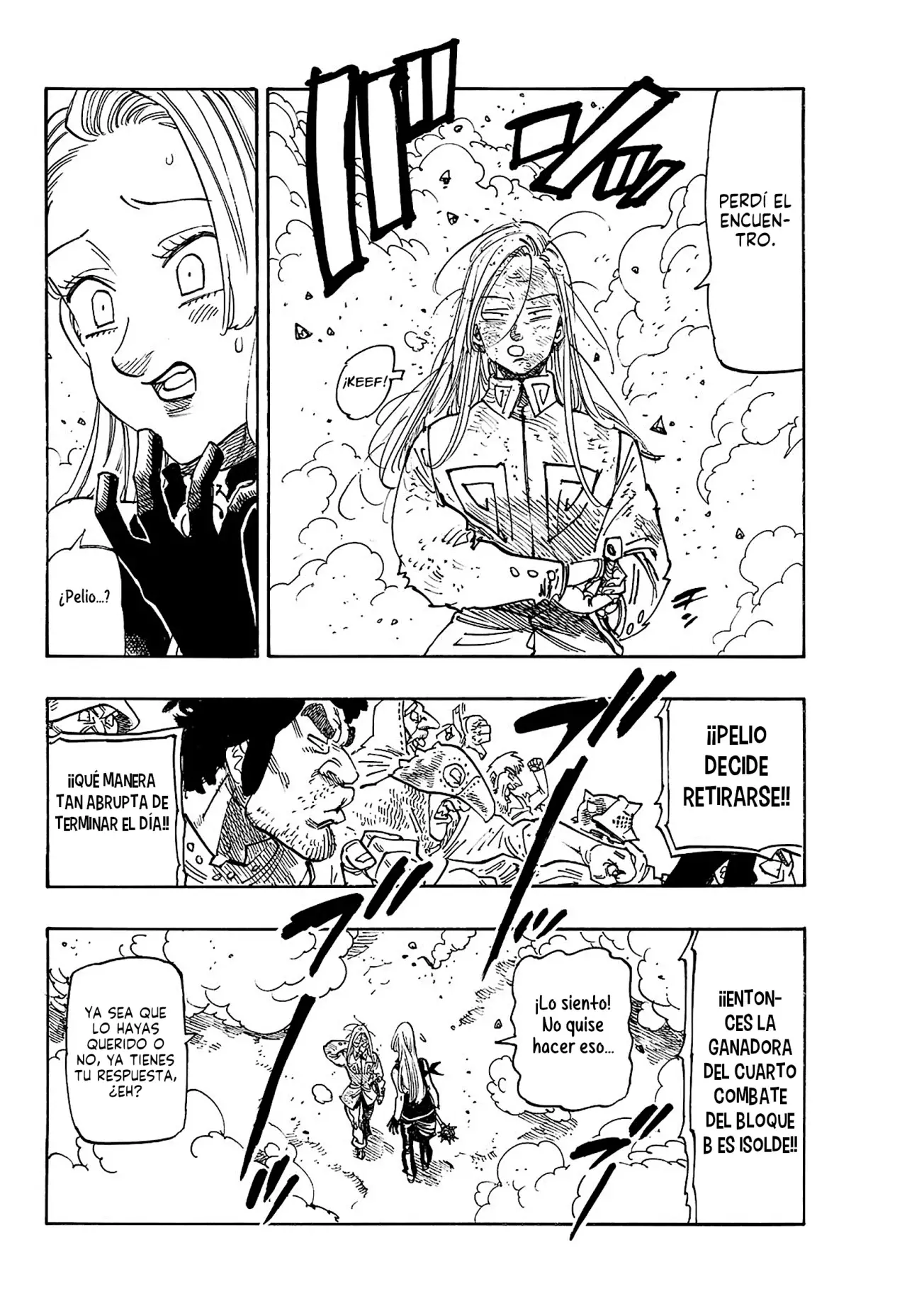 Mokushiroku no Yonkishi Capitulo 180: Pelio Vs Isolde página 12