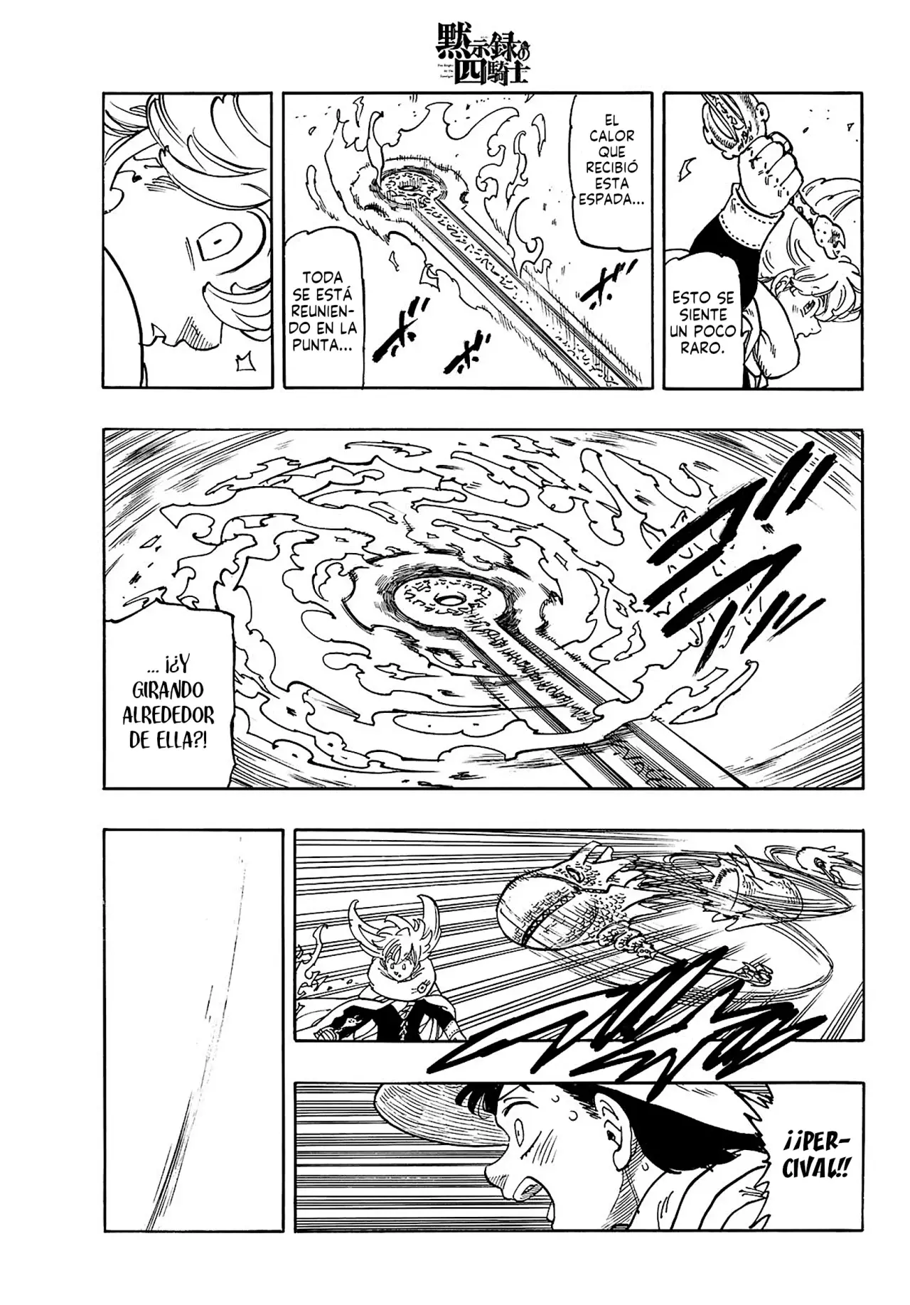 Mokushiroku no Yonkishi Capitulo 184: Percival VS el saco misterioso página 10