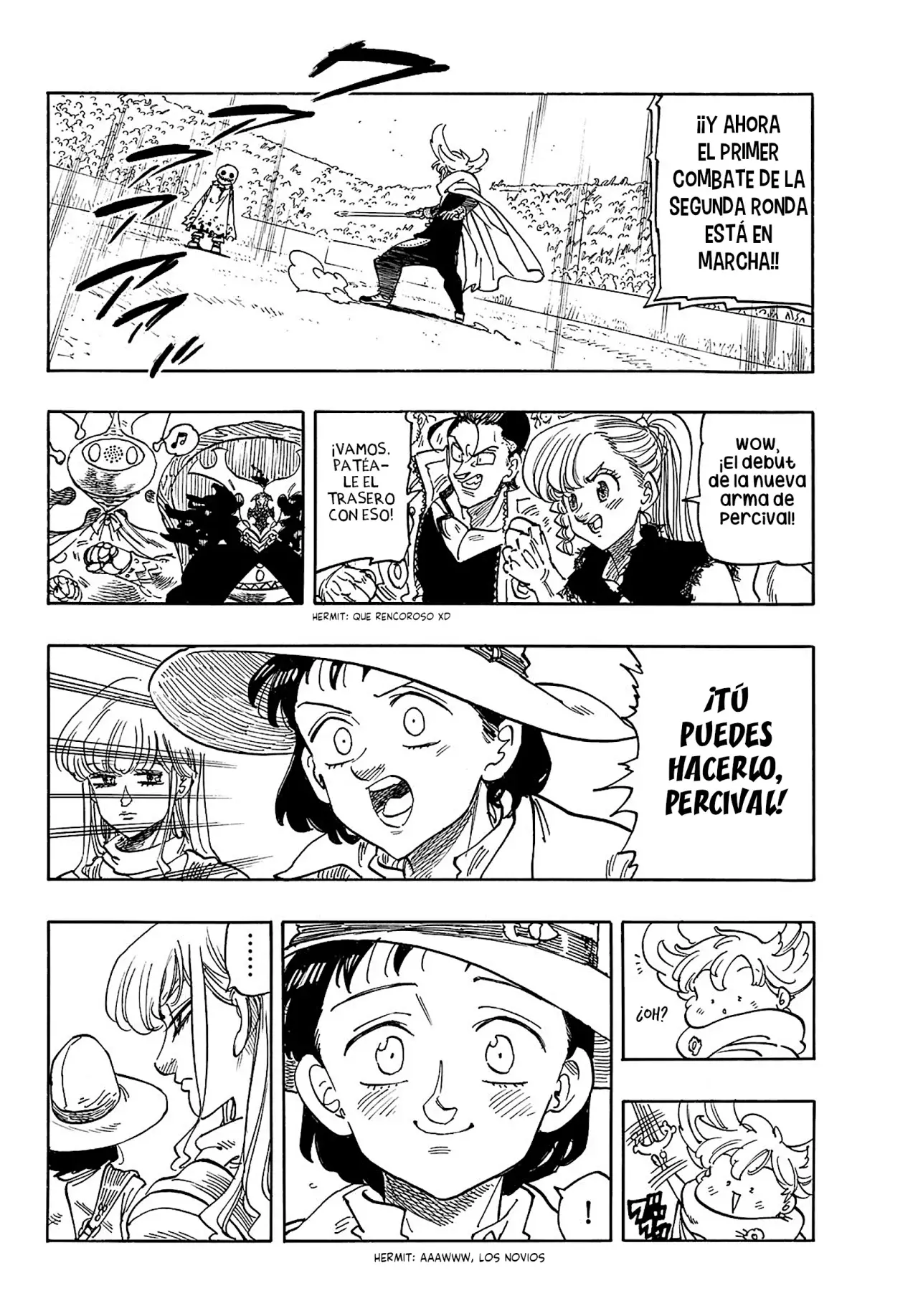 Mokushiroku no Yonkishi Capitulo 184: Percival VS el saco misterioso página 3