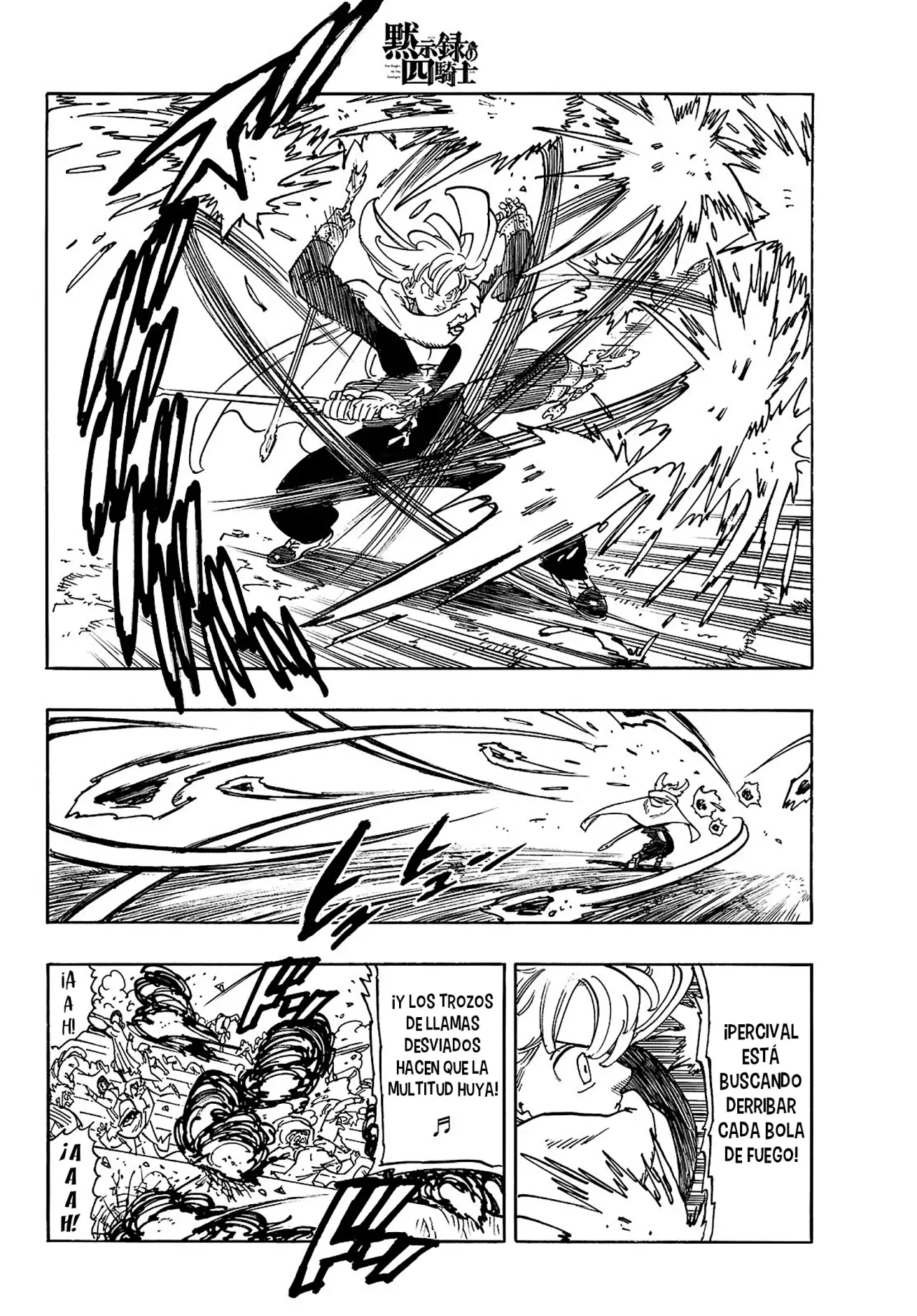 Mokushiroku no Yonkishi Capitulo 184: Percival VS el saco misterioso página 9