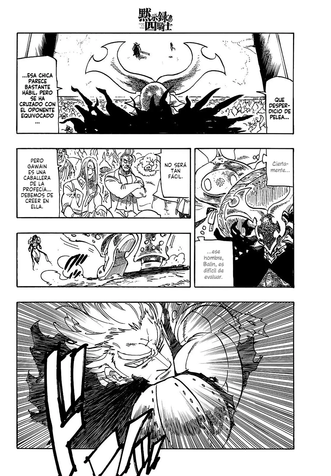 Mokushiroku no Yonkishi Capitulo 189: Gawain vs Balin página 9