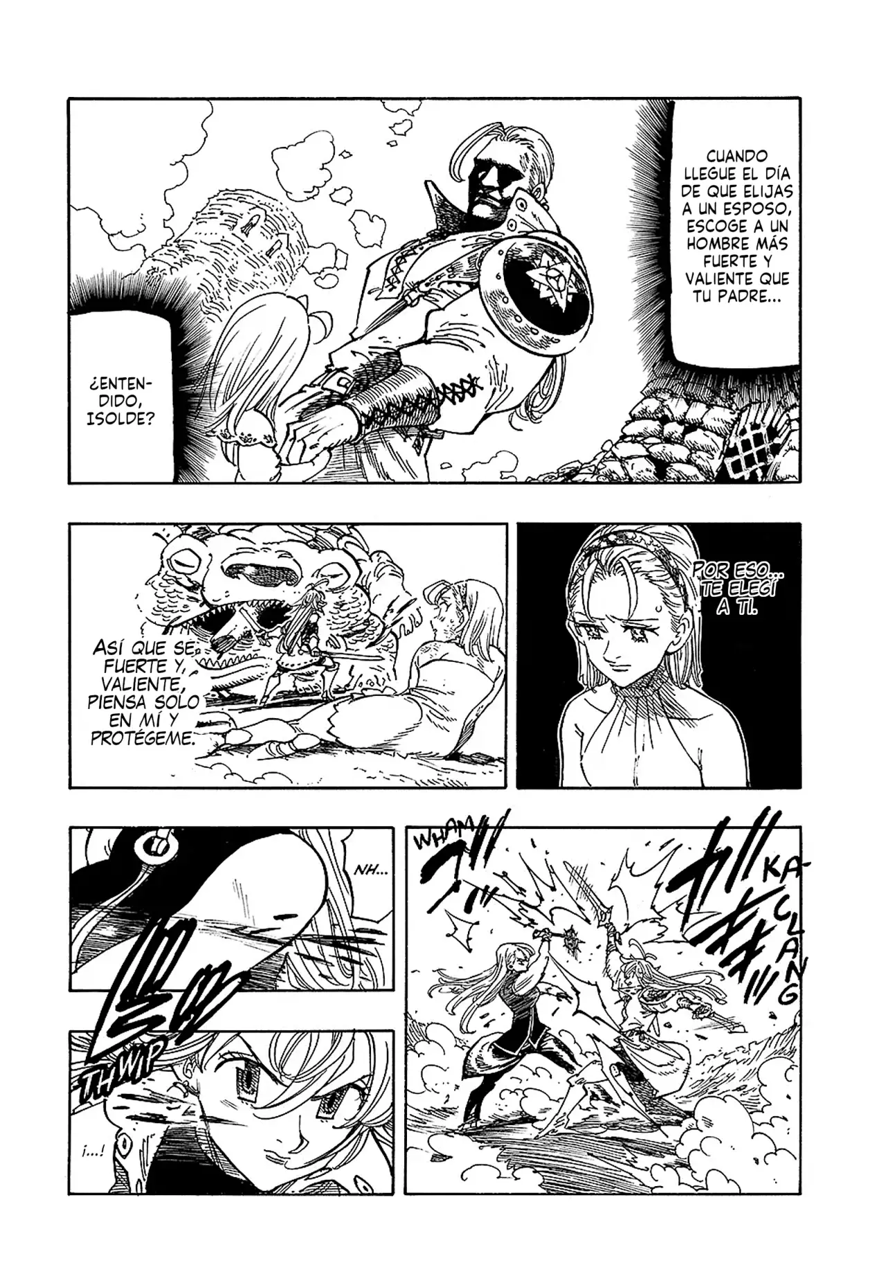 Mokushiroku no Yonkishi Capitulo 194: Tantris VS Isolde página 6