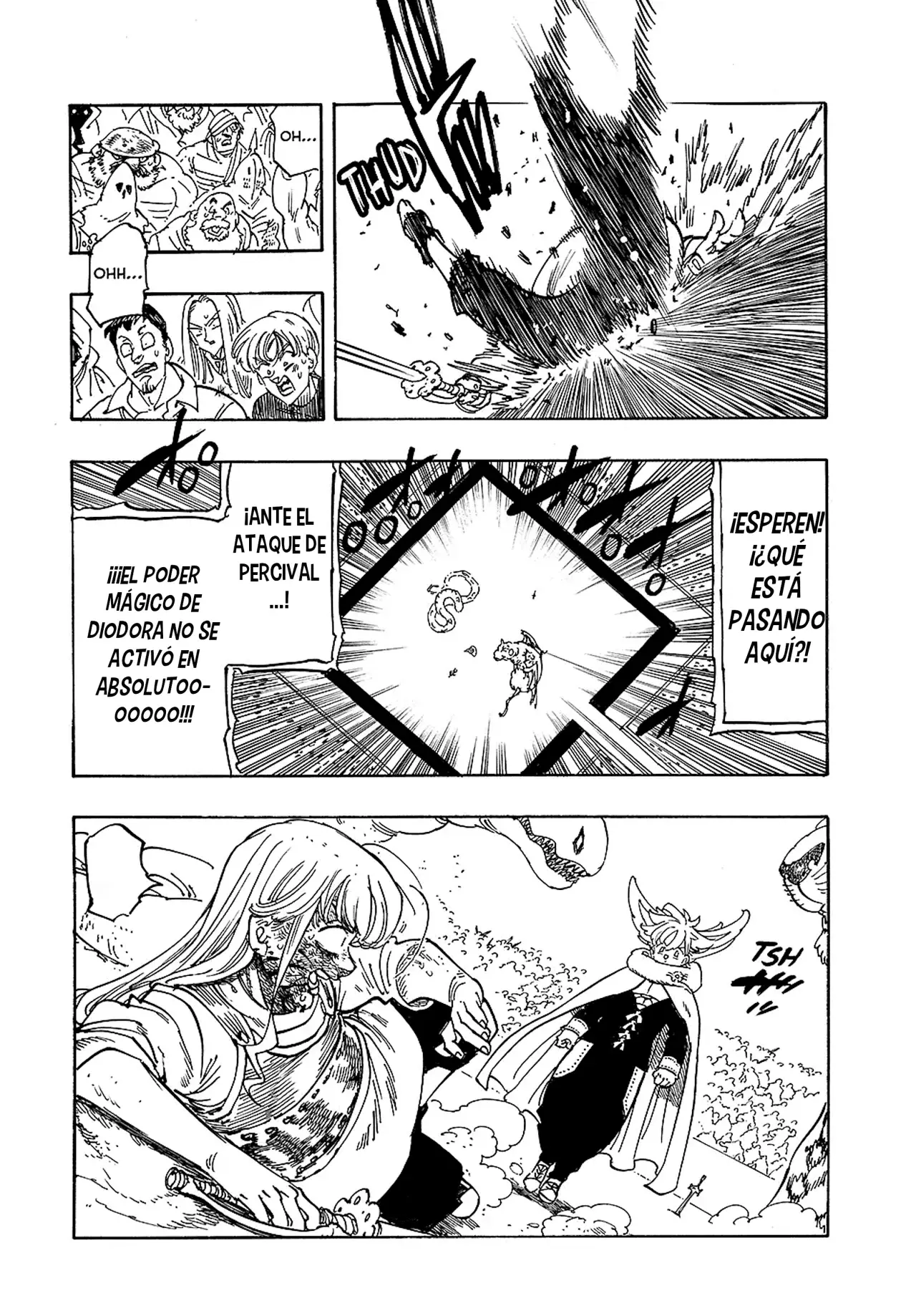 Mokushiroku no Yonkishi Capitulo 198: Percival VS Diodora página 14