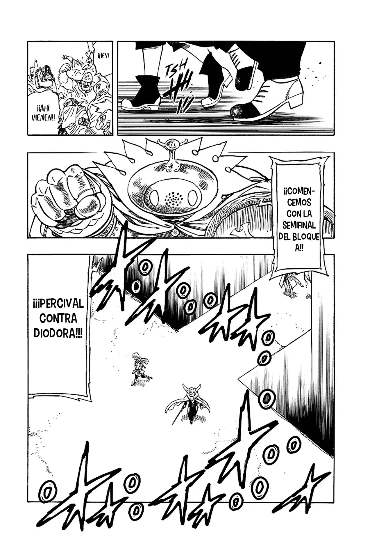 Mokushiroku no Yonkishi Capitulo 198: Percival VS Diodora página 6