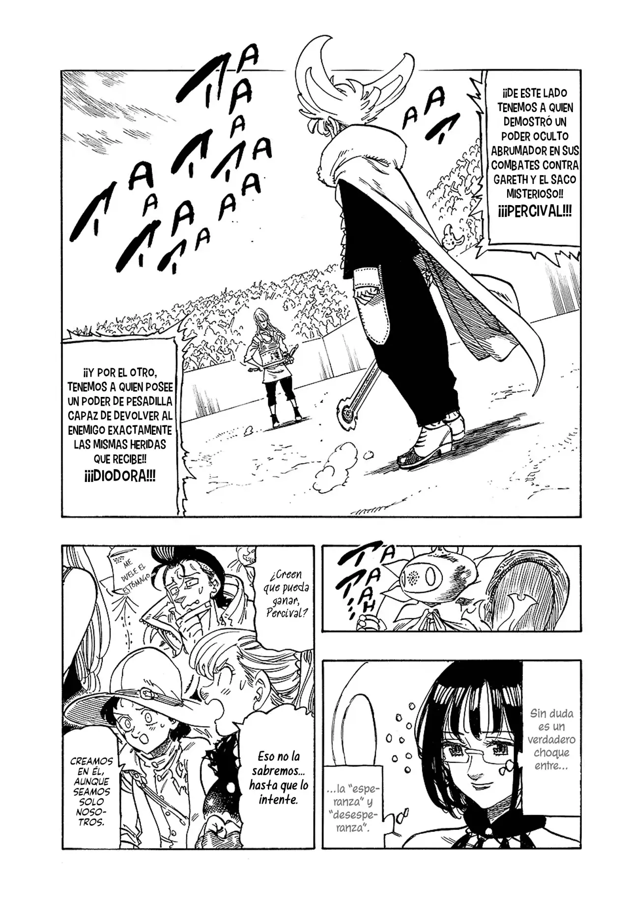 Mokushiroku no Yonkishi Capitulo 198: Percival VS Diodora página 7