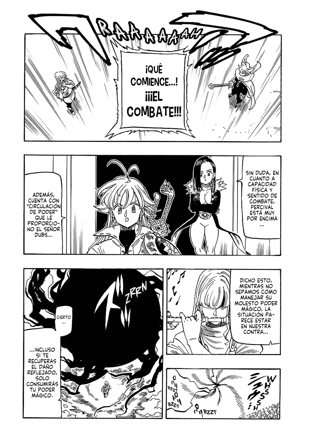 Mokushiroku no Yonkishi Capitulo 198: Percival VS Diodora página 8
