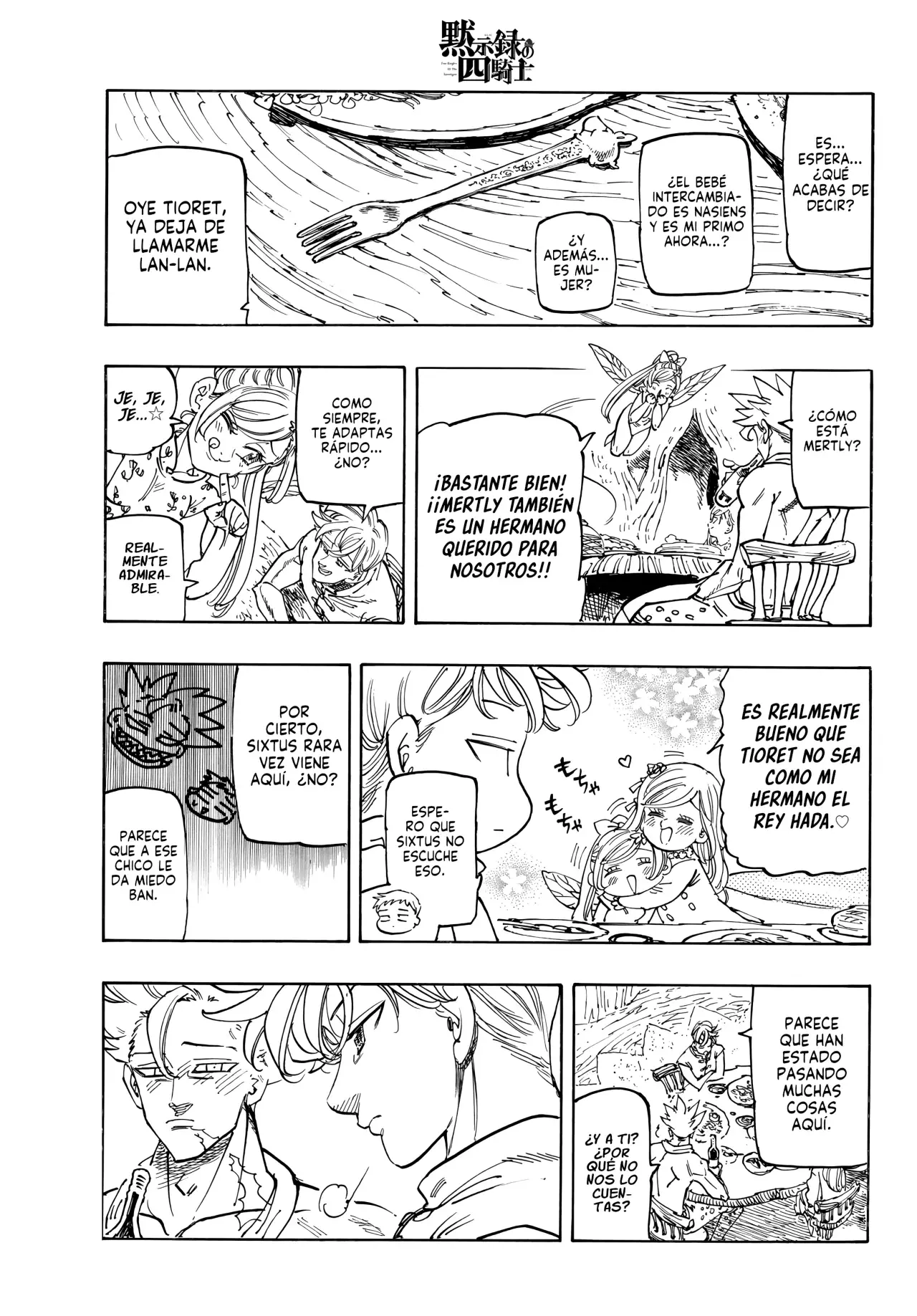 Mokushiroku no Yonkishi Capitulo 208: Charla entre padre e hijo página 6
