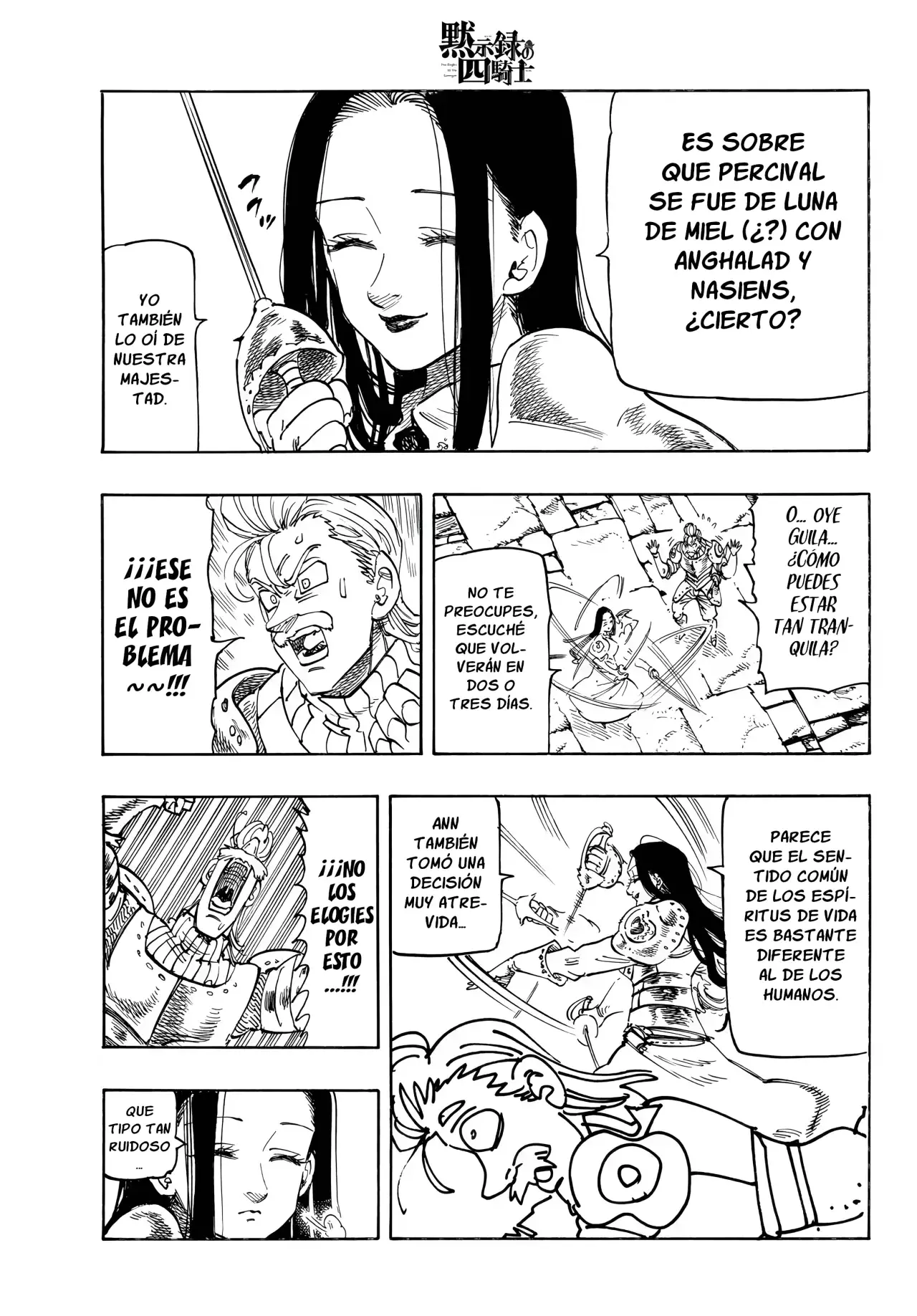 Mokushiroku no Yonkishi Capitulo 214: Descanso y determinación página 4