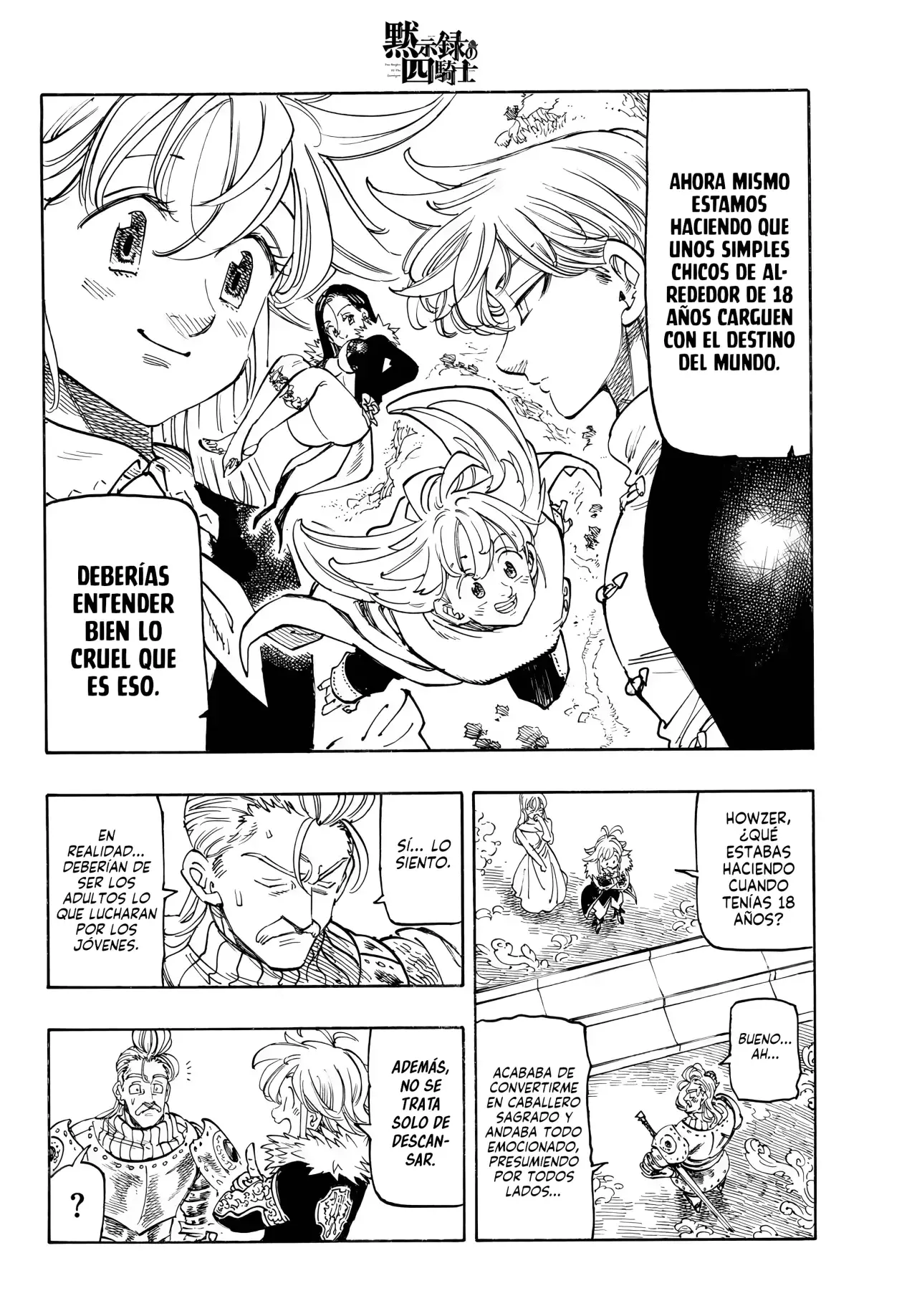 Mokushiroku no Yonkishi Capitulo 214: Descanso y determinación página 7