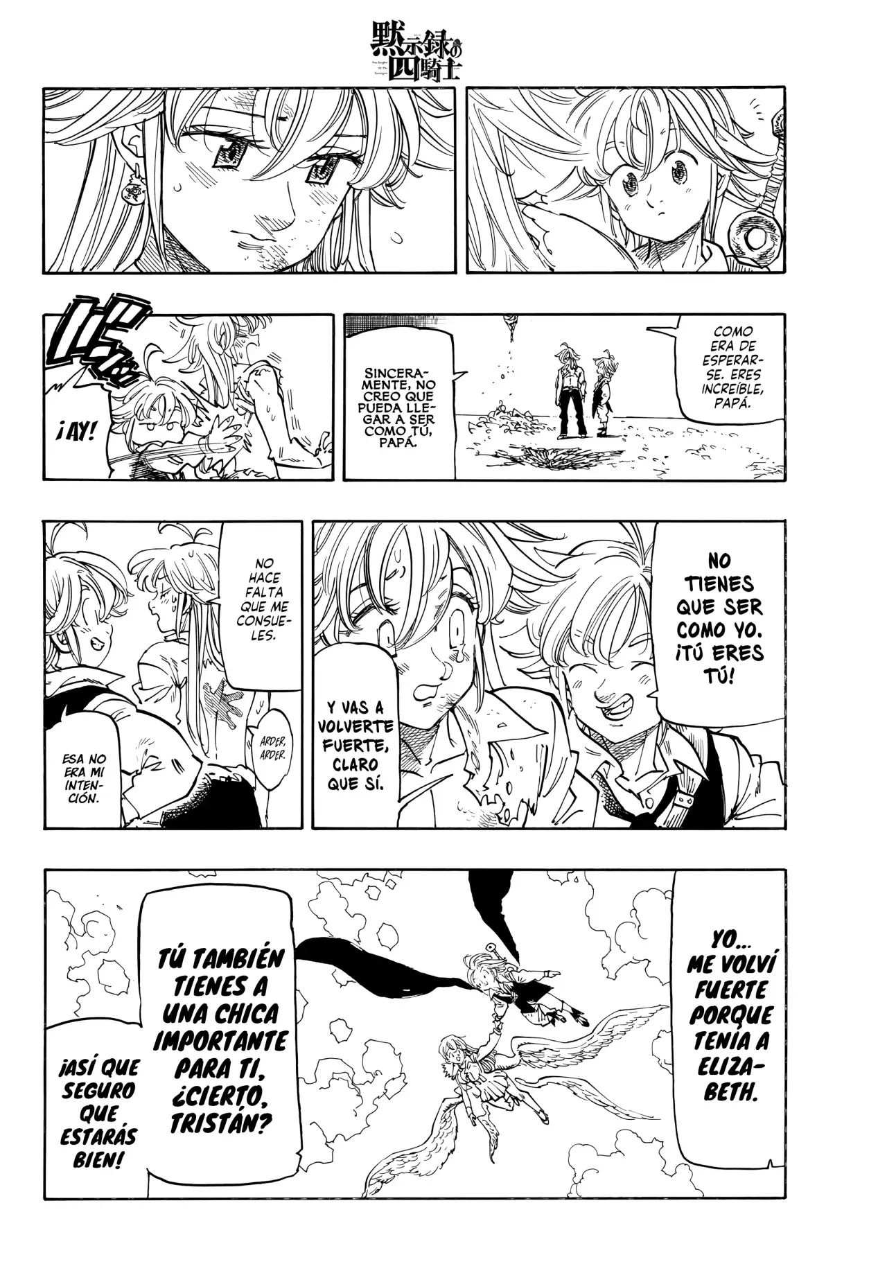 Mokushiroku no Yonkishi Capitulo 215: Amor paternal torpe página 9