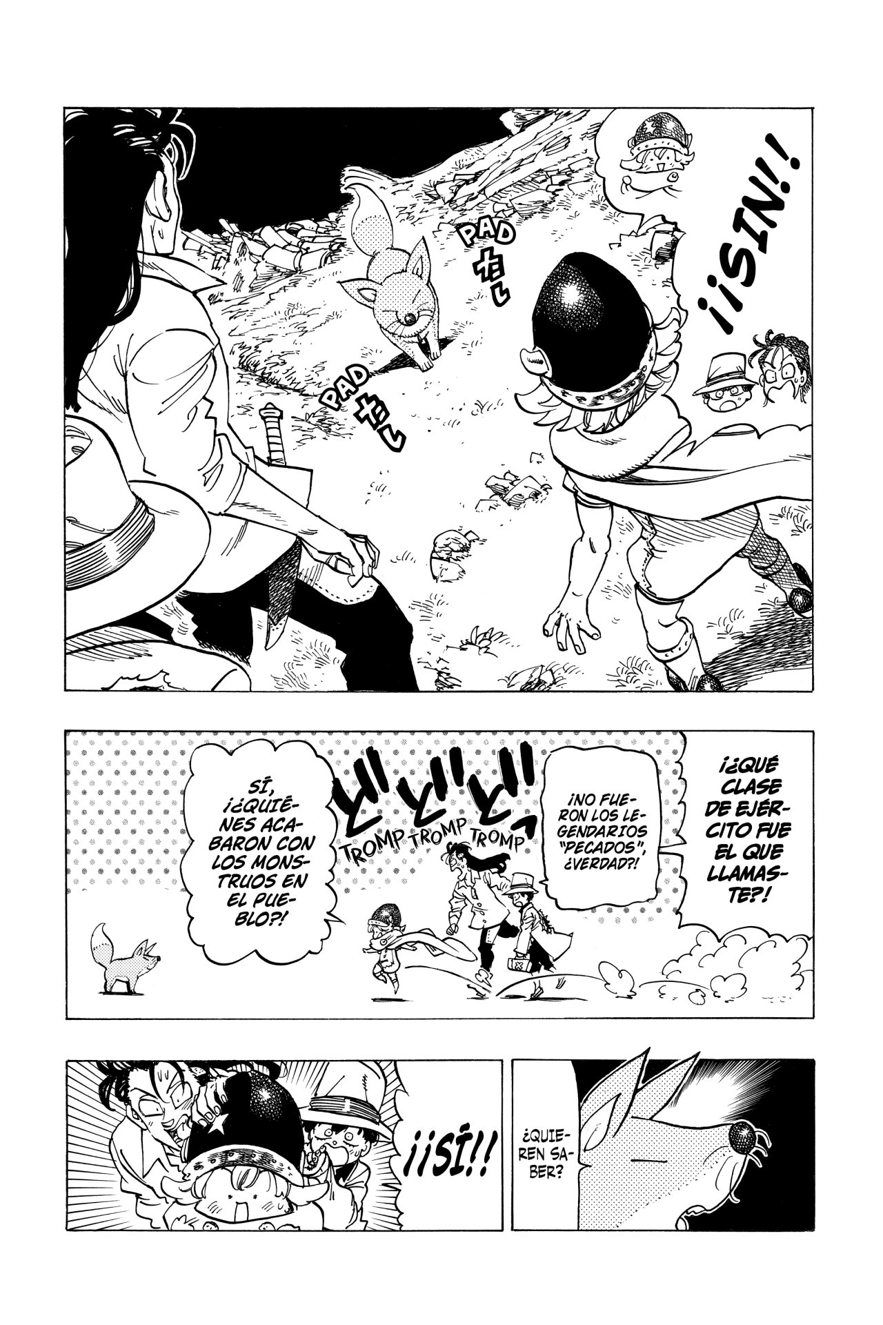 Mokushiroku no Yonkishi Capitulo 22: Jóvenes héroes página 14