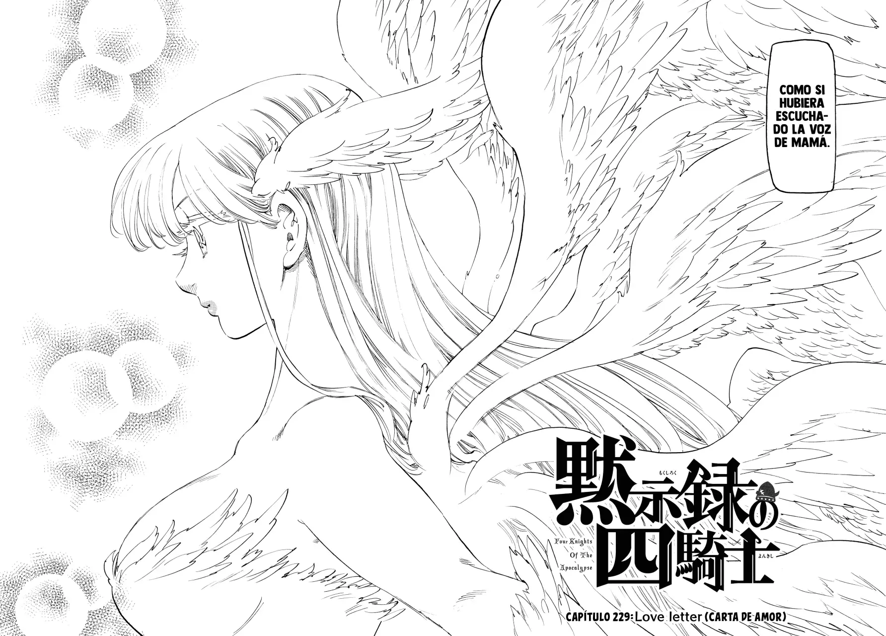 Mokushiroku no Yonkishi Capitulo 229: Love Letter página 4