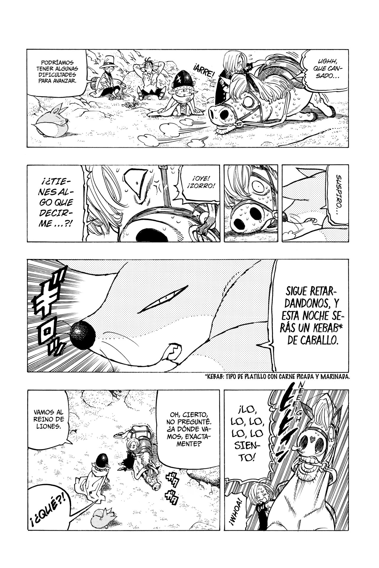 Mokushiroku no Yonkishi Capitulo 24: ¿Quién es el líder? página 8