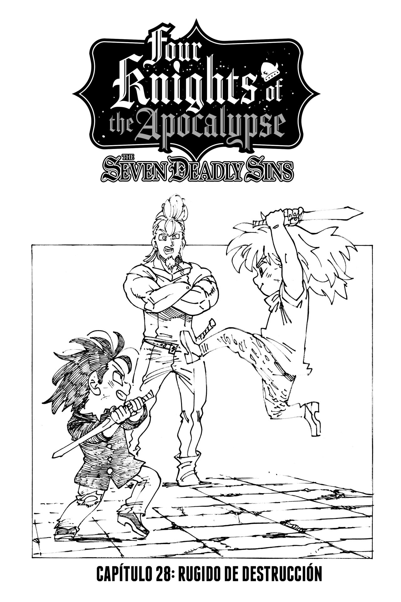 Mokushiroku no Yonkishi Capitulo 28: Rugido de destrucción página 2