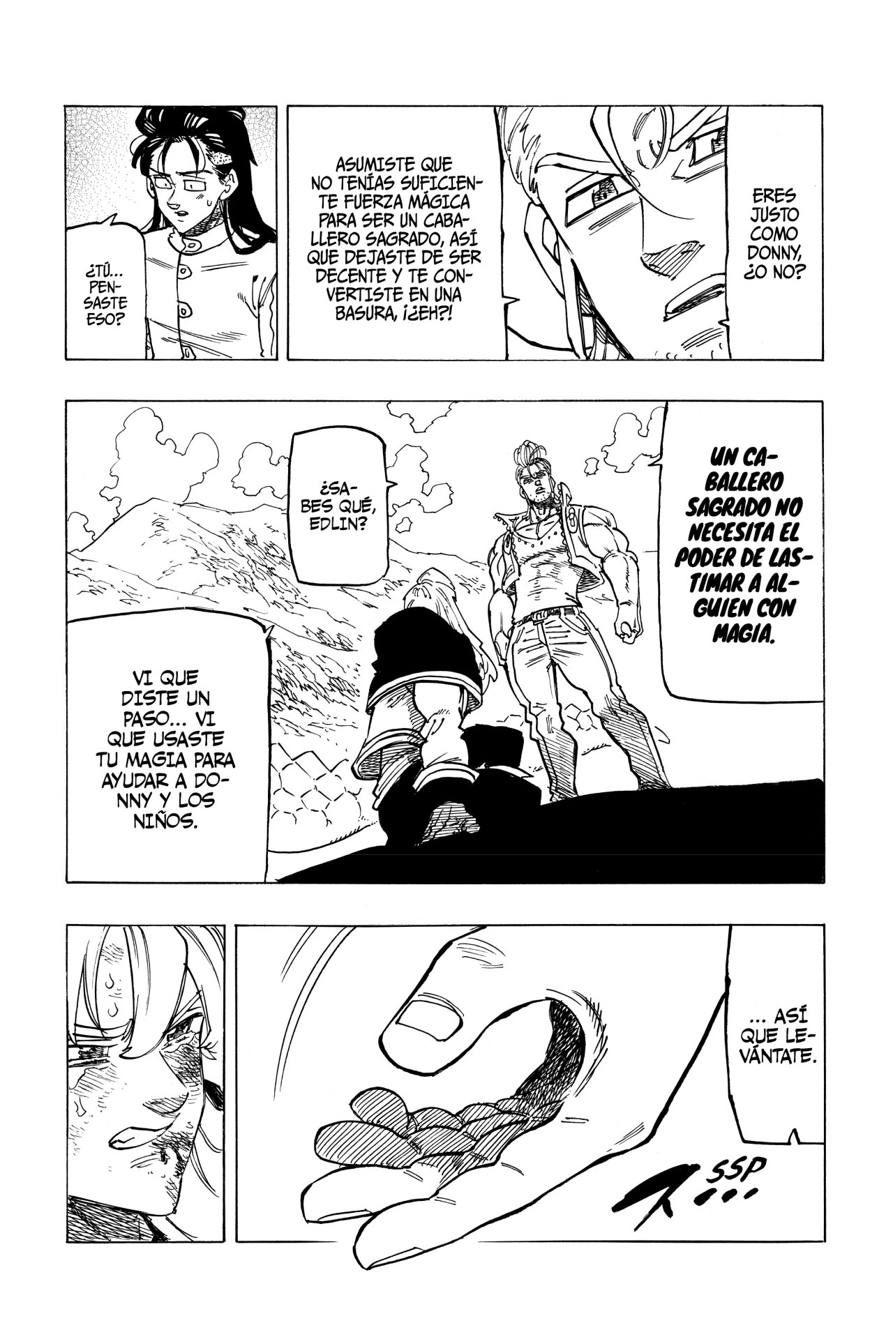 Mokushiroku no Yonkishi Capitulo 31: Un verdadero caballero sagrado página 13