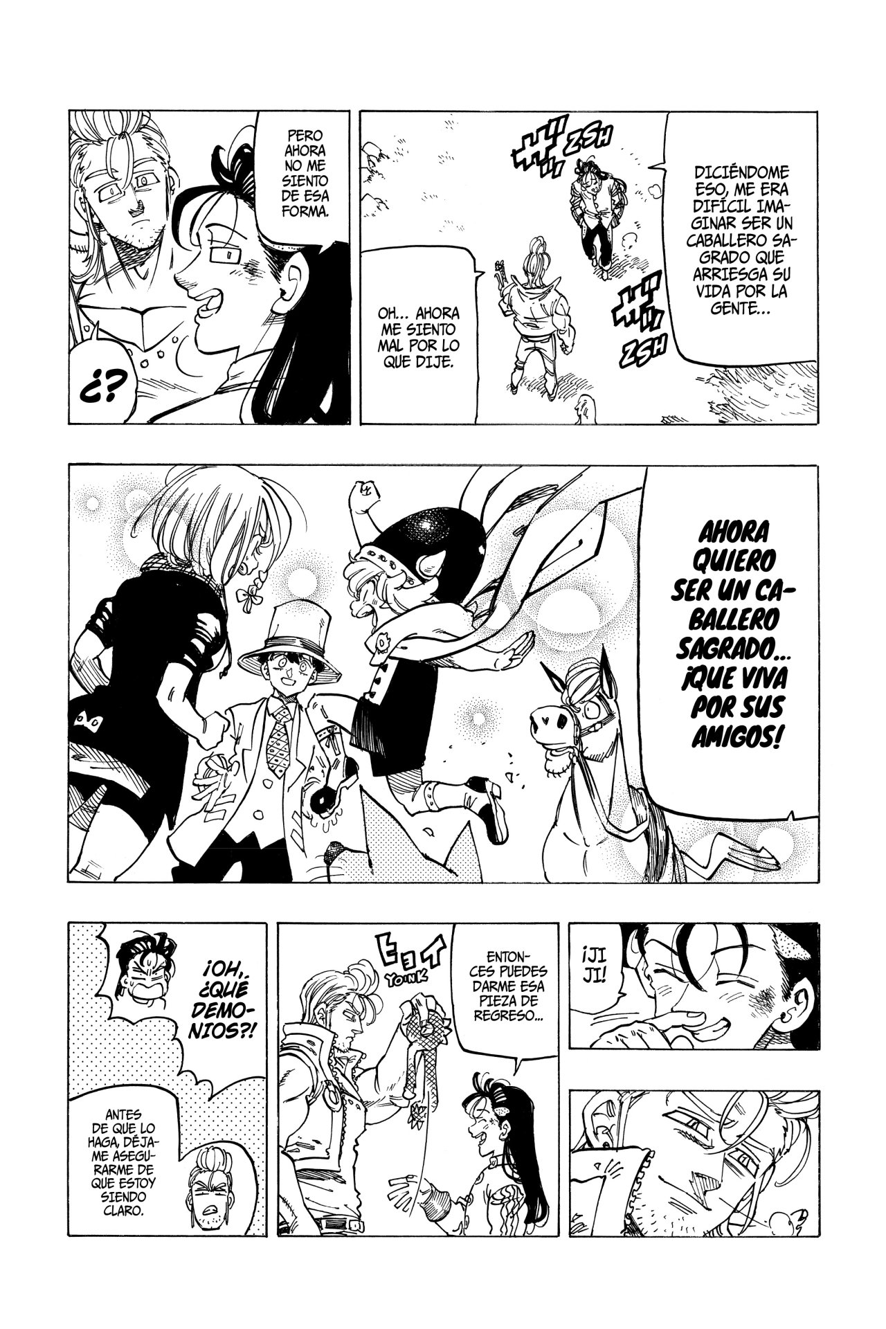 Mokushiroku no Yonkishi Capitulo 31: Un verdadero caballero sagrado página 16