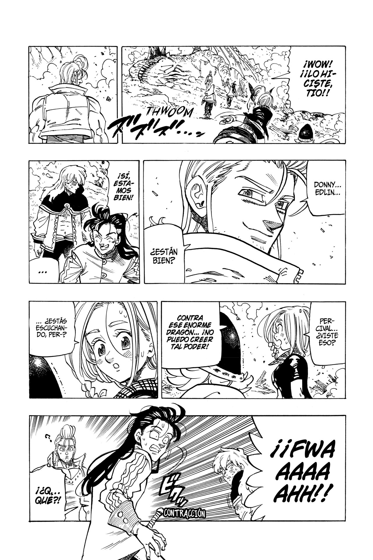 Mokushiroku no Yonkishi Capitulo 31: Un verdadero caballero sagrado página 6
