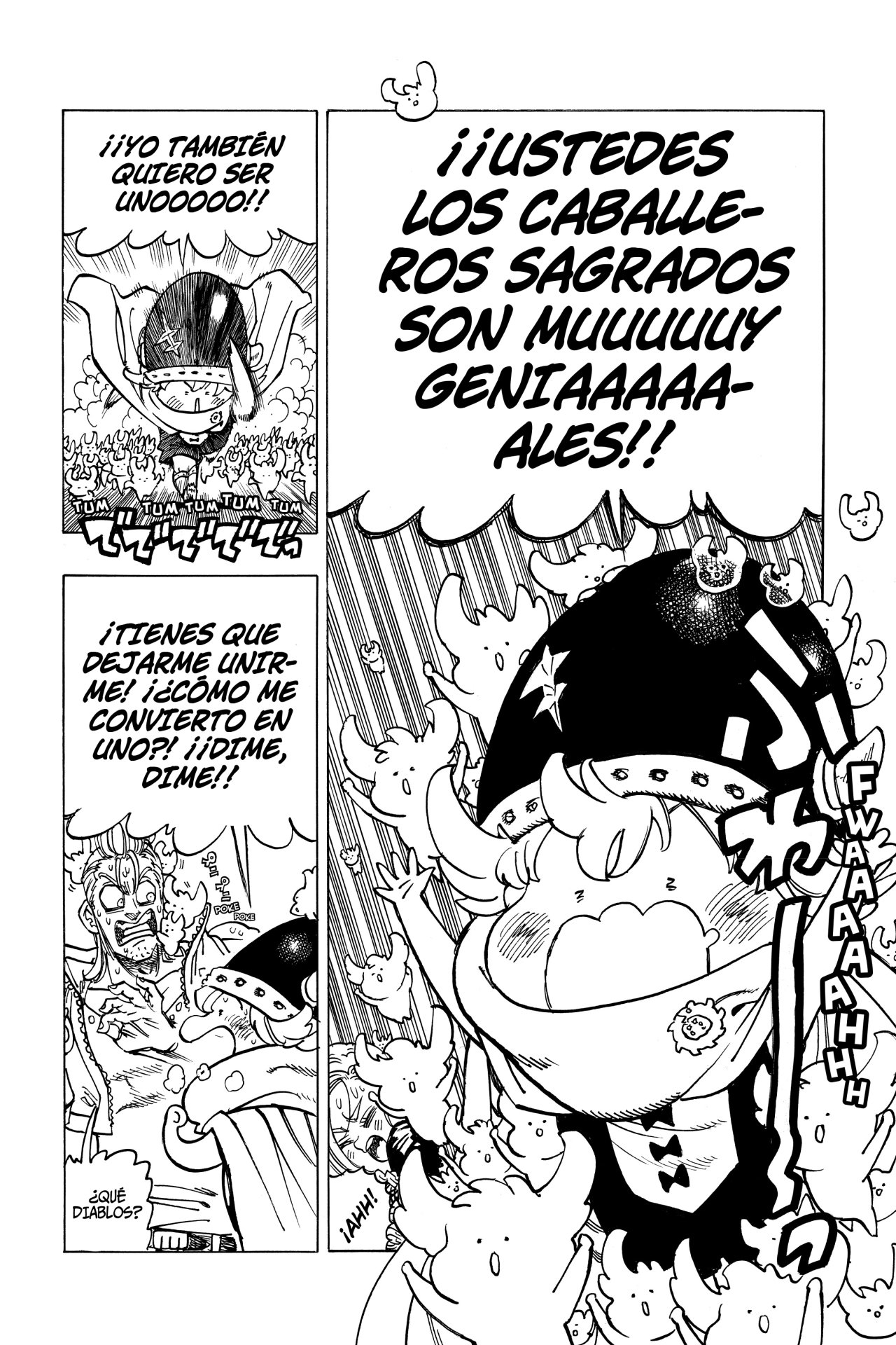 Mokushiroku no Yonkishi Capitulo 31: Un verdadero caballero sagrado página 7