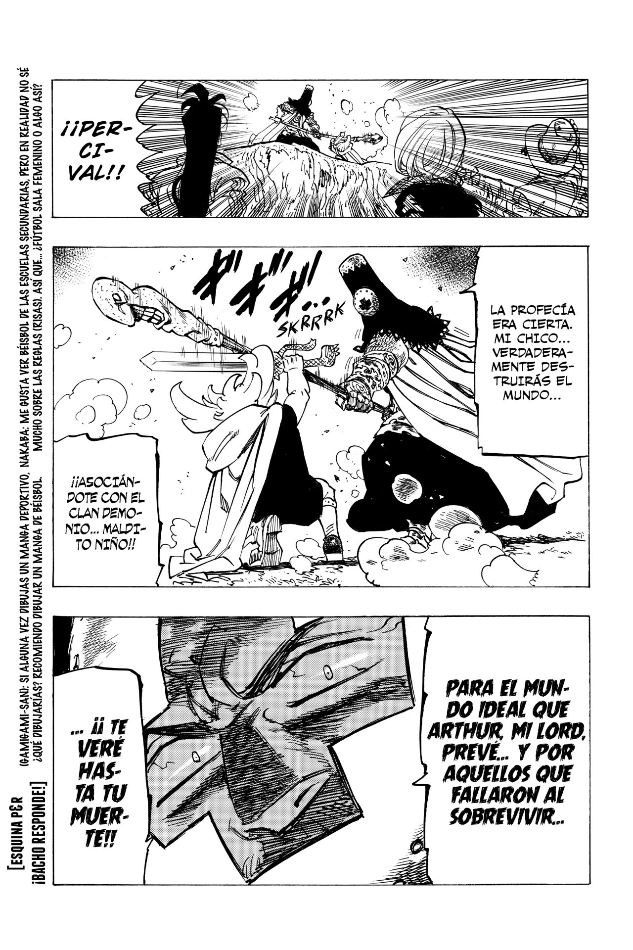 Mokushiroku no Yonkishi Capitulo 35: Un esfuerzo siniestro página 18