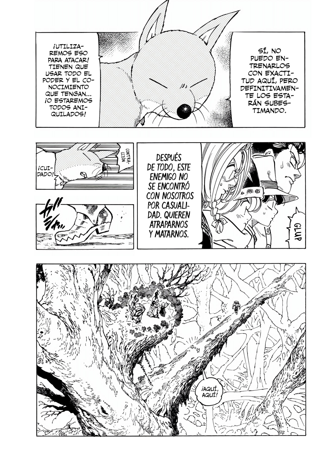 Mokushiroku no Yonkishi Capitulo 42: Los talismanes oscuros página 12
