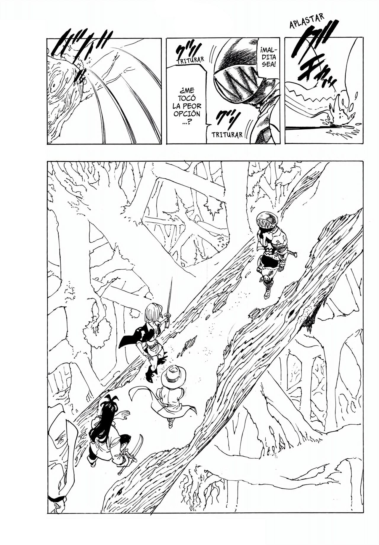 Mokushiroku no Yonkishi Capitulo 42: Los talismanes oscuros página 14