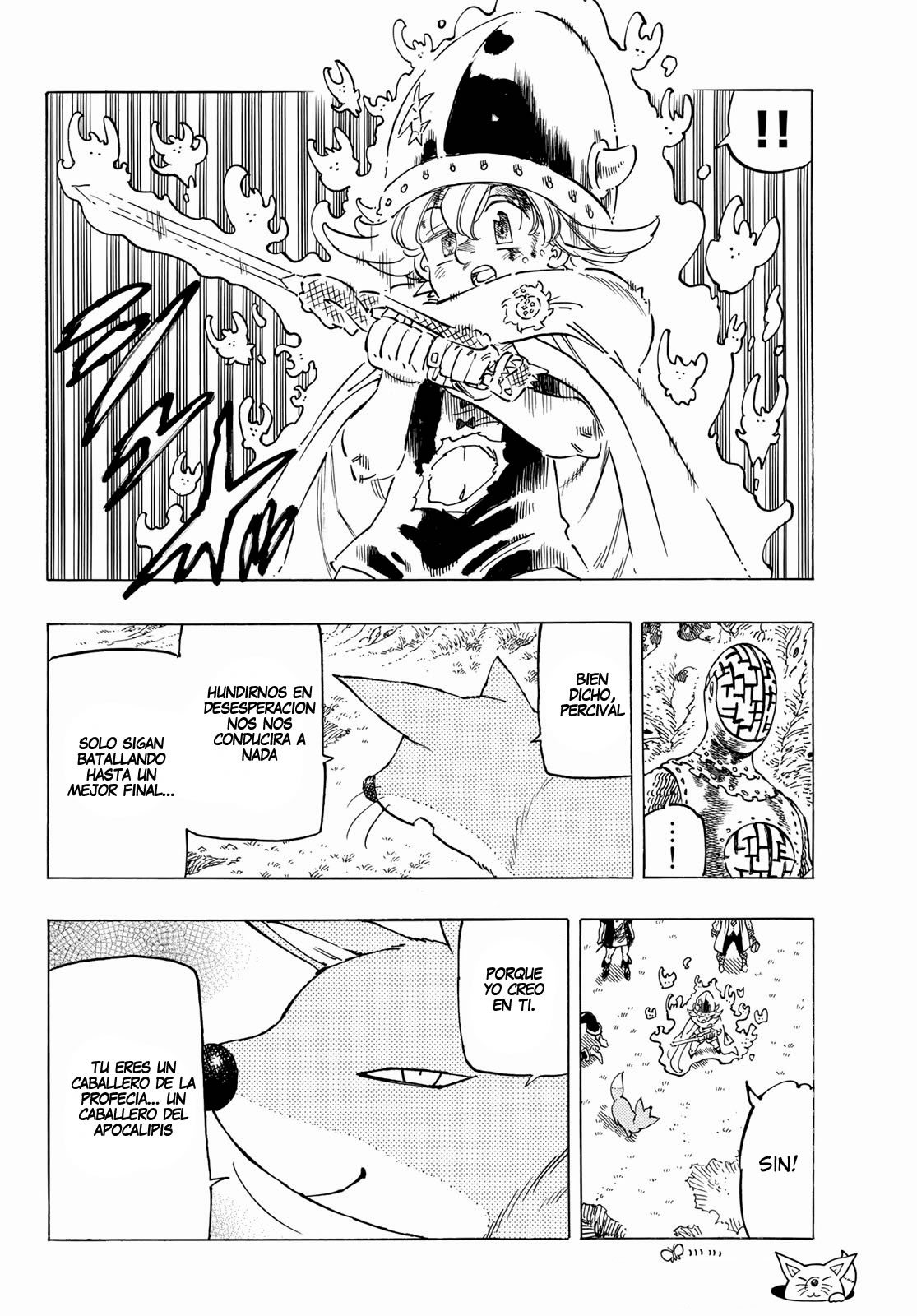 Mokushiroku no Yonkishi Capitulo 47: El último golpe de desesperación página 15