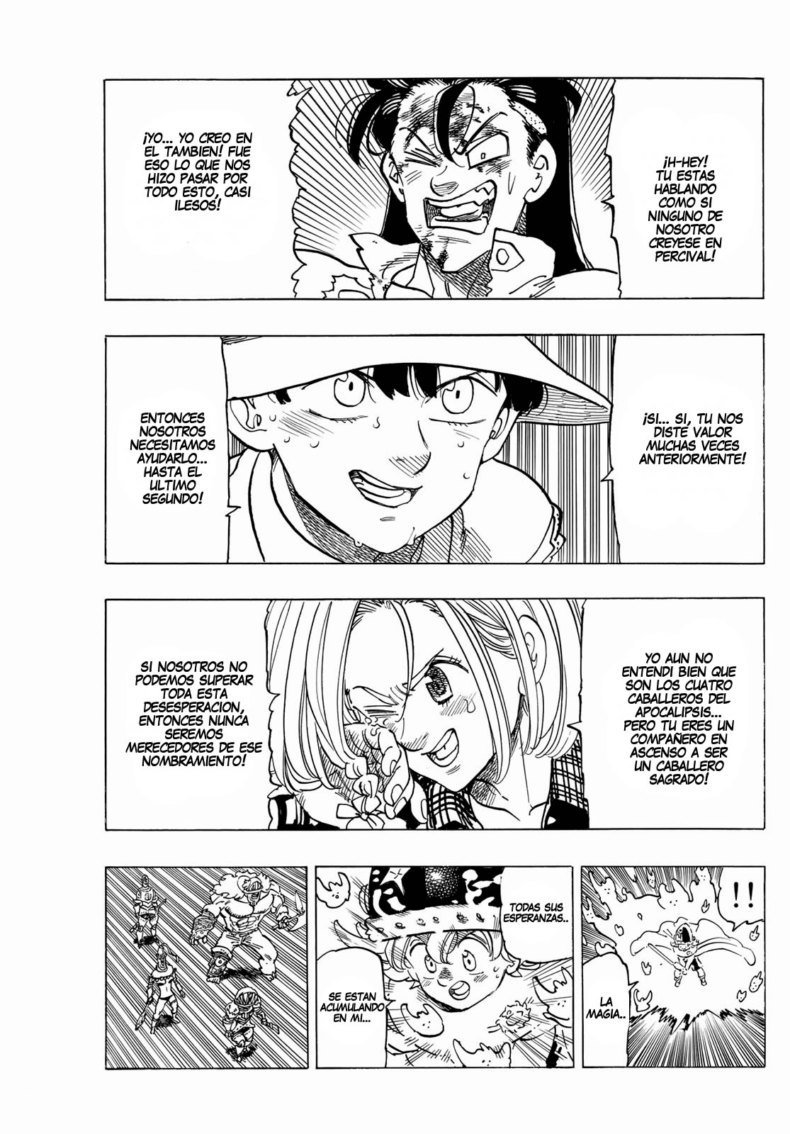 Mokushiroku no Yonkishi Capitulo 47: El último golpe de desesperación página 16