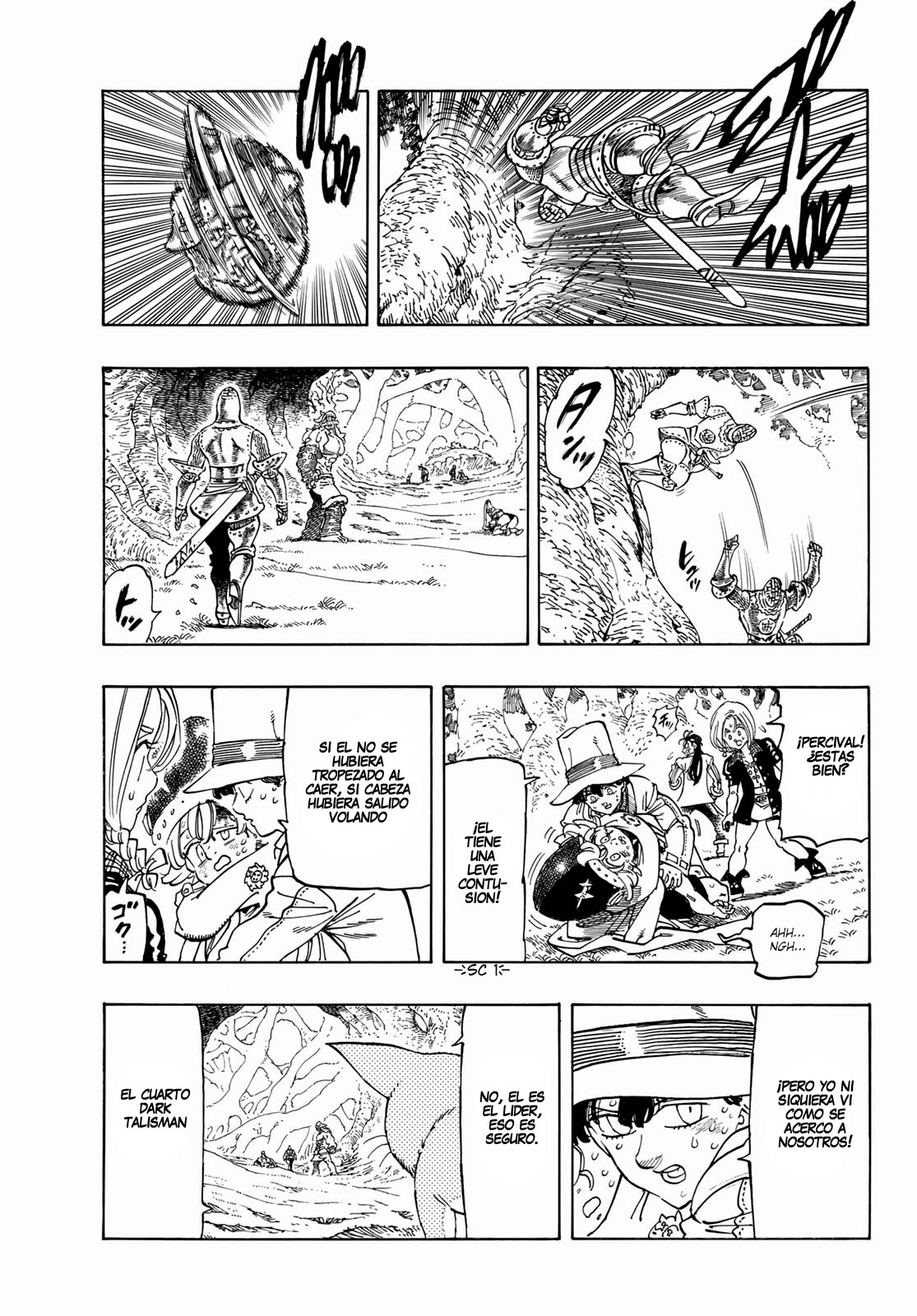 Mokushiroku no Yonkishi Capitulo 47: El último golpe de desesperación página 6