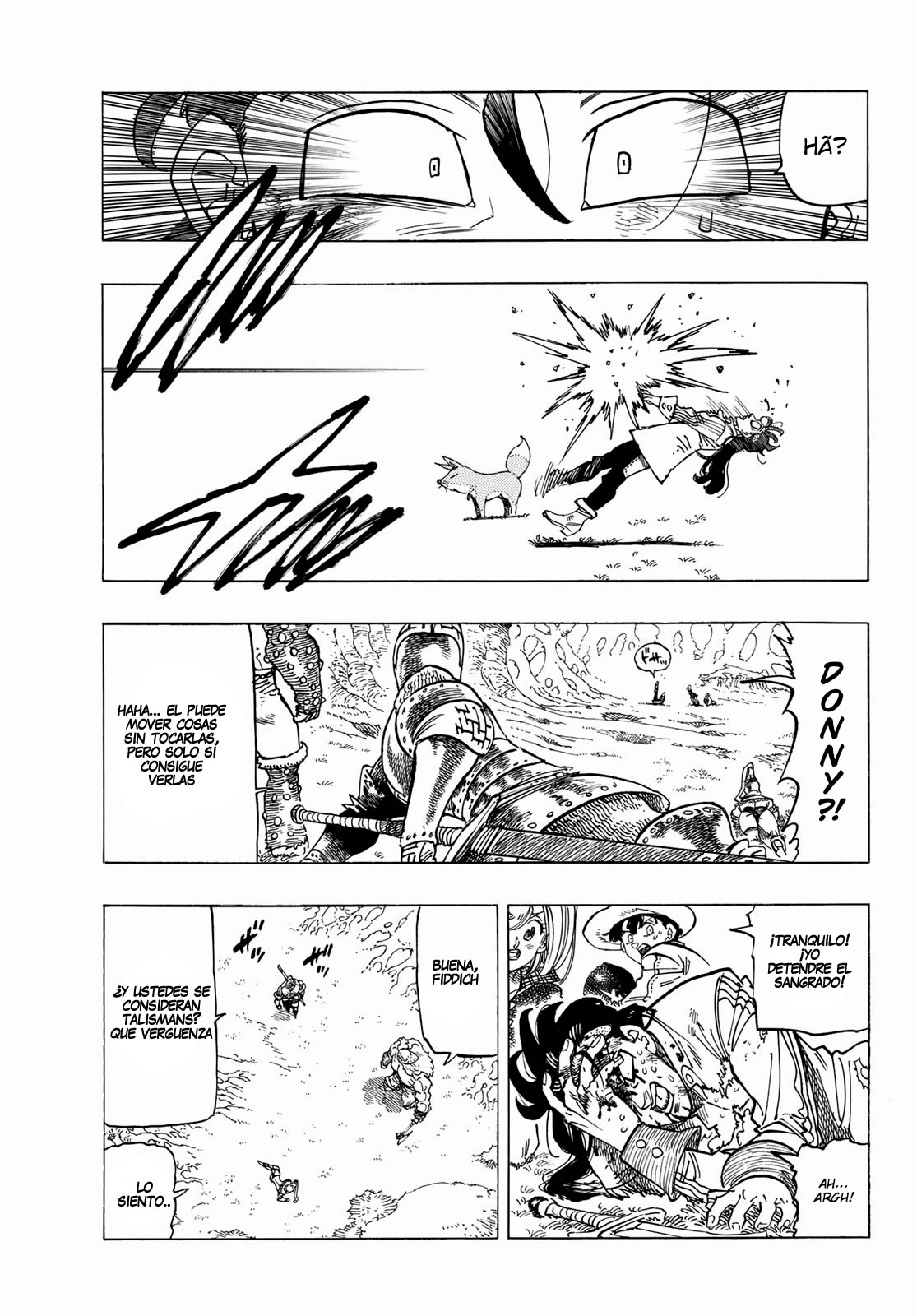 Mokushiroku no Yonkishi Capitulo 47: El último golpe de desesperación página 8