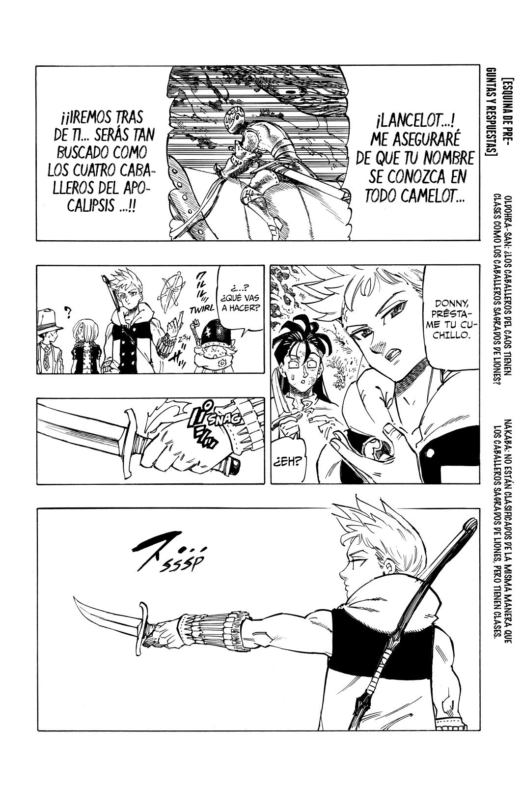 Mokushiroku no Yonkishi Capitulo 49: Lancelot página 19