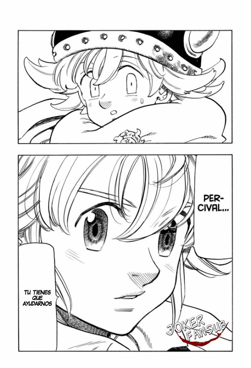 Mokushiroku no Yonkishi Capitulo 52: Meliodas y Percival página 19
