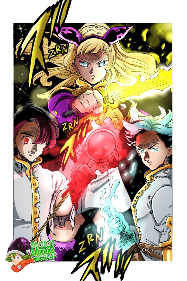 Mokushiroku no Yonkishi Capitulo 53.5: Triple problema (FAN-COLOR) página 20